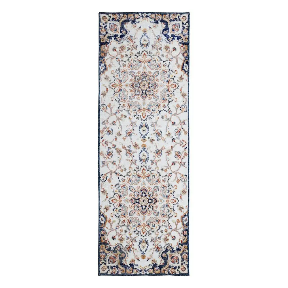 Flair Rugs, Běhoun Plaza Mabel Navy – na ven i na doma, 80x230, vícebarevná, chodba / předsíň