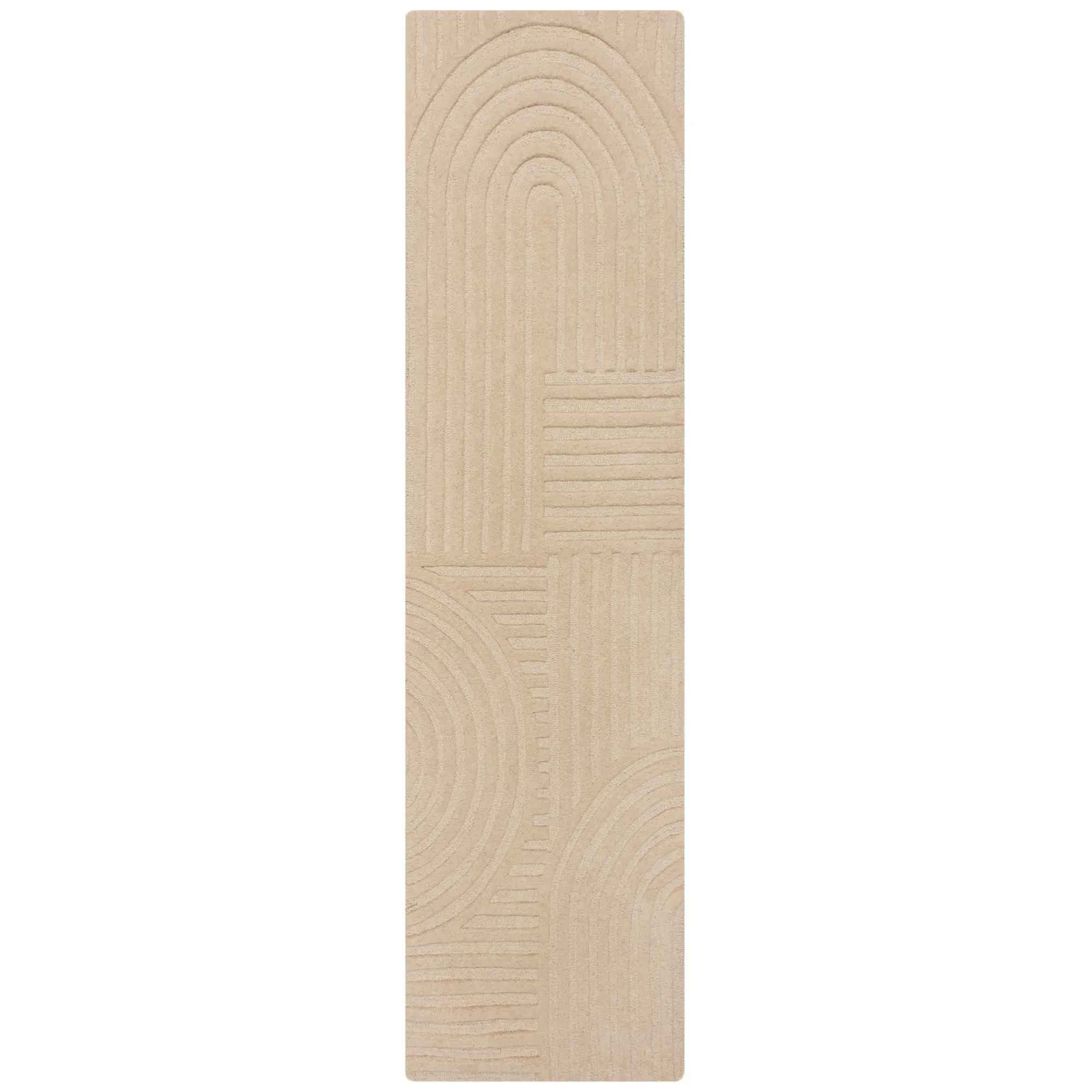 Běhoun Solace Zen Garden Natural 60x230 cm