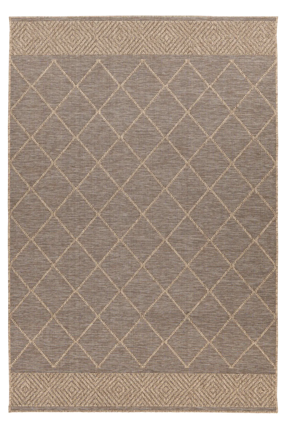 Obsession, Kusový koberec My Oslo 710 Taupe – na ven i na doma, 120x170, hnědá, chodba / předsíň