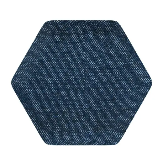 Egibi Čalouněný akustický panel nástěnný Luna 30 denim hexagon - Hexagon 6x15 cm