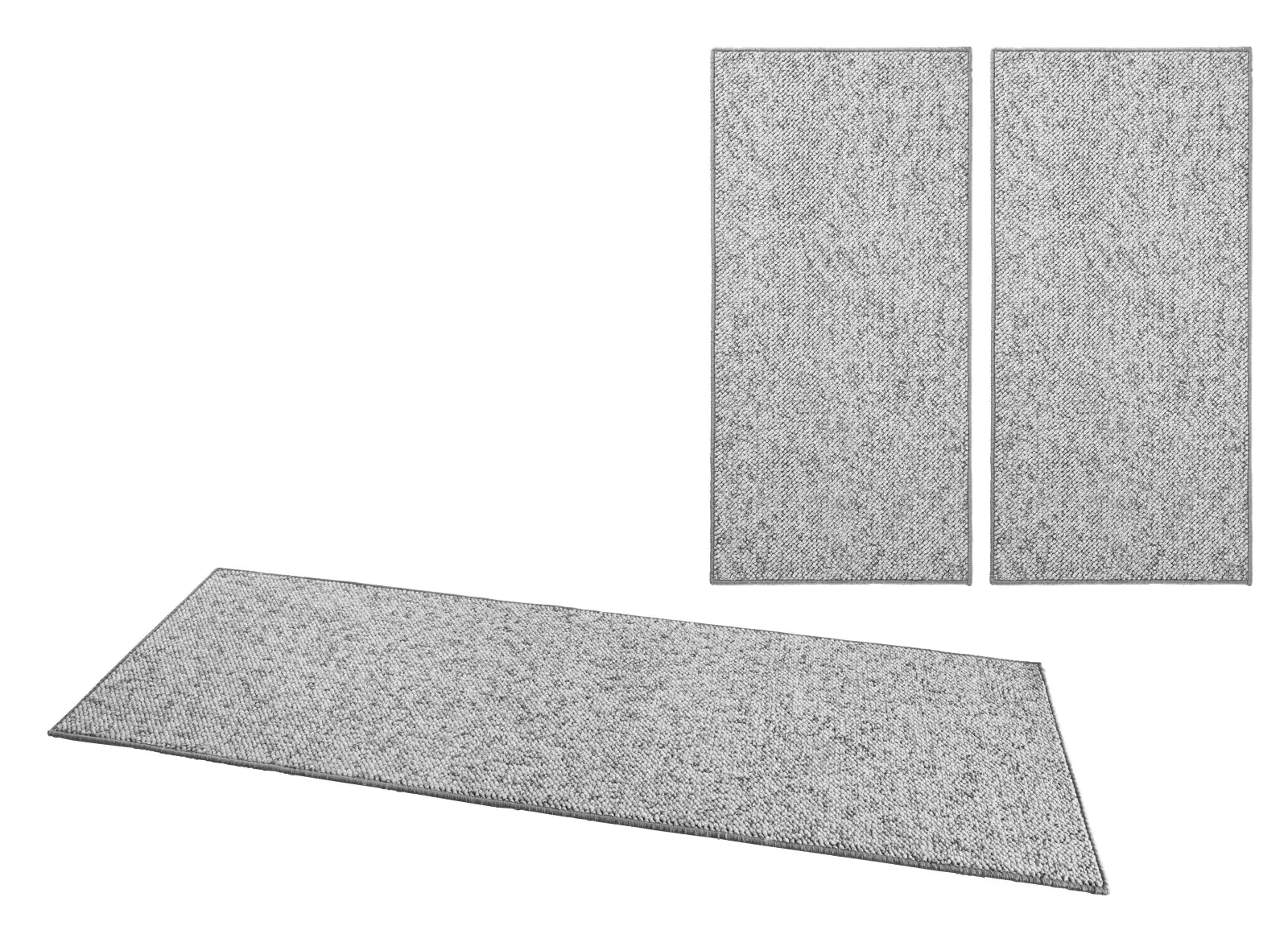 BT Carpet, Ložnicová sada Wolly 102840 Grey, 3 díly: 67x140 (2x), 67x250 (1x), šedá, ložnice