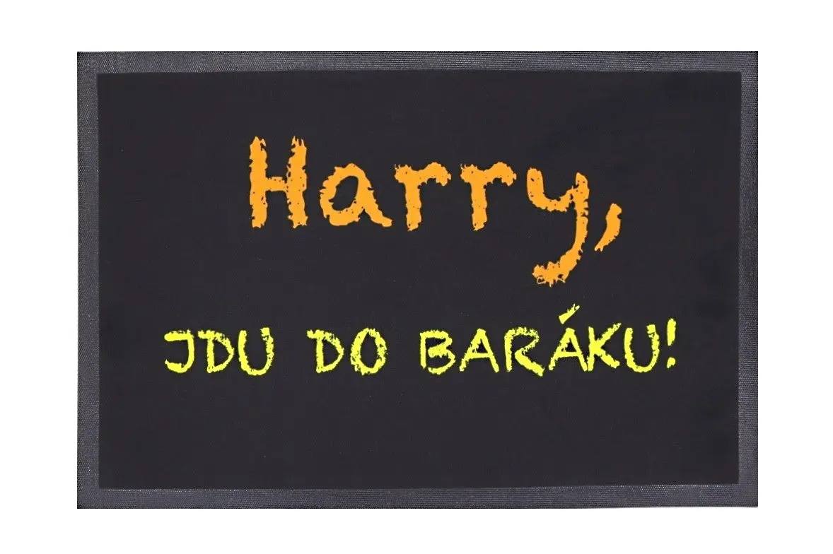 Mercury Flooring, Rohožka Harry, jdu do baráku 40x60 cm, 40x60, černá