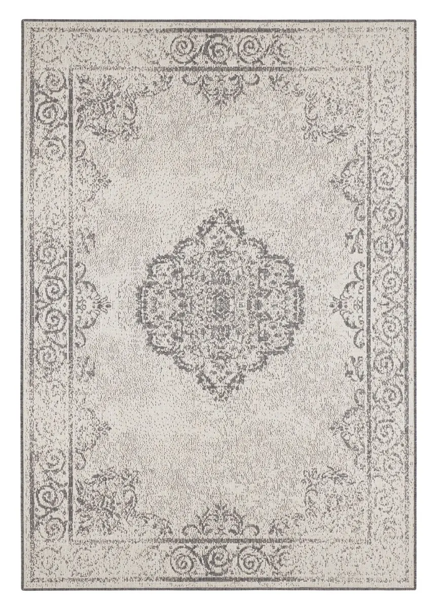 Hanse Home, Kusový koberec Twin Supreme 103870 Cebu Grey/Cream – na ven i na doma, 120x170, šedá, chodba / předsíň