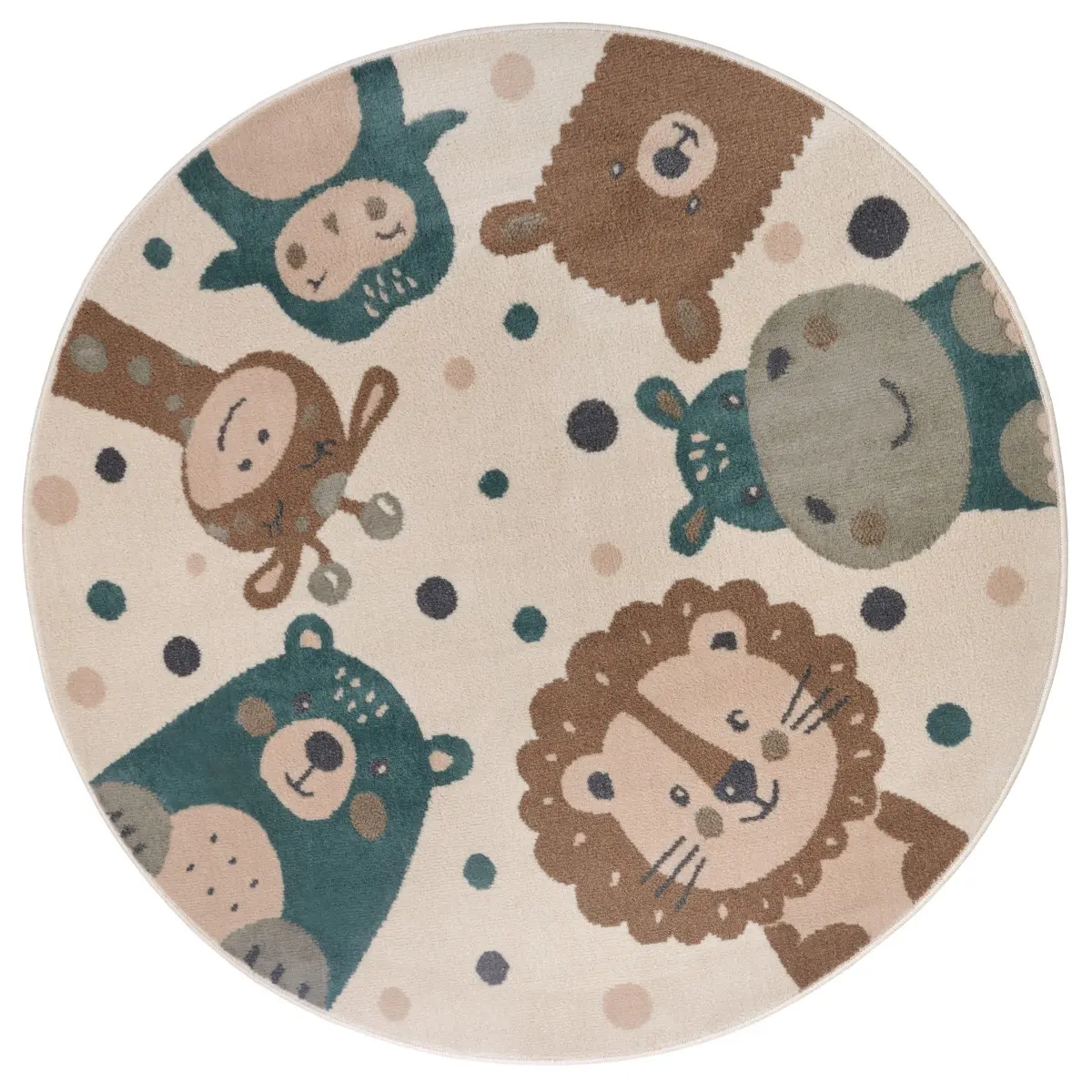 Hanse Home Dětský koberec Adventures Cream Brown Blue