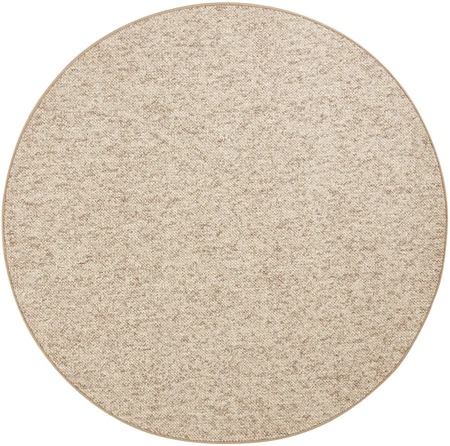BT Carpet, Kusový koberec Wolly 102842 kruh, 133x133 (průměr) kruh, béžová, ložnice