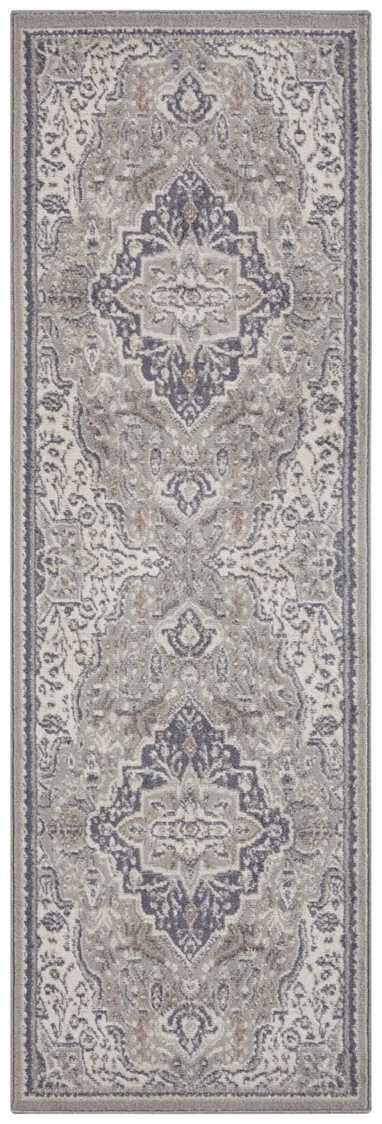 Hanse Home, Běhoun Terrain 105604 Orken Grey Cream, 80x200, šedá, ložnice
