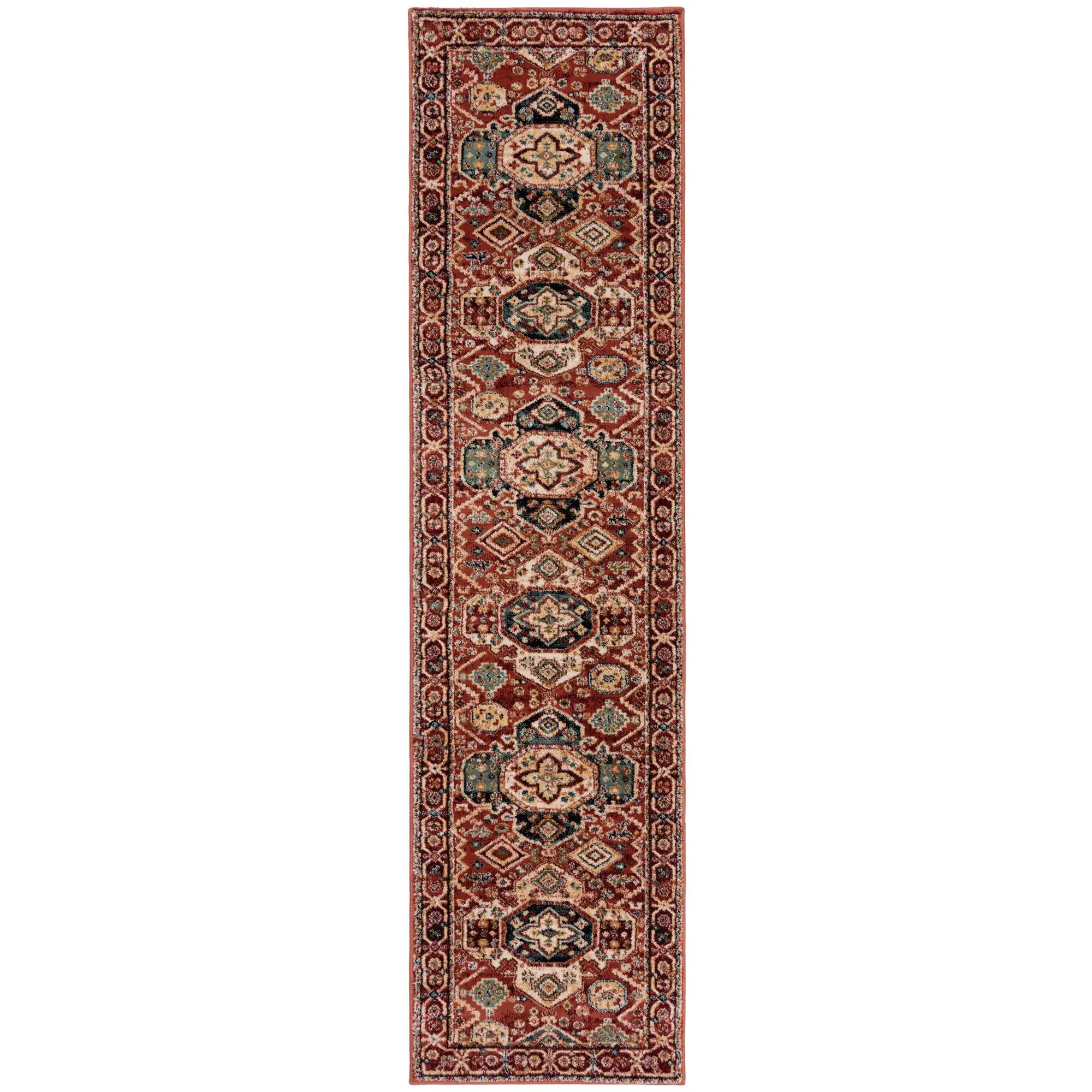 Flair Rugs, Běhoun Sincerity Royale Gillingham Red, 60x230, červená, chodba / předsíň
