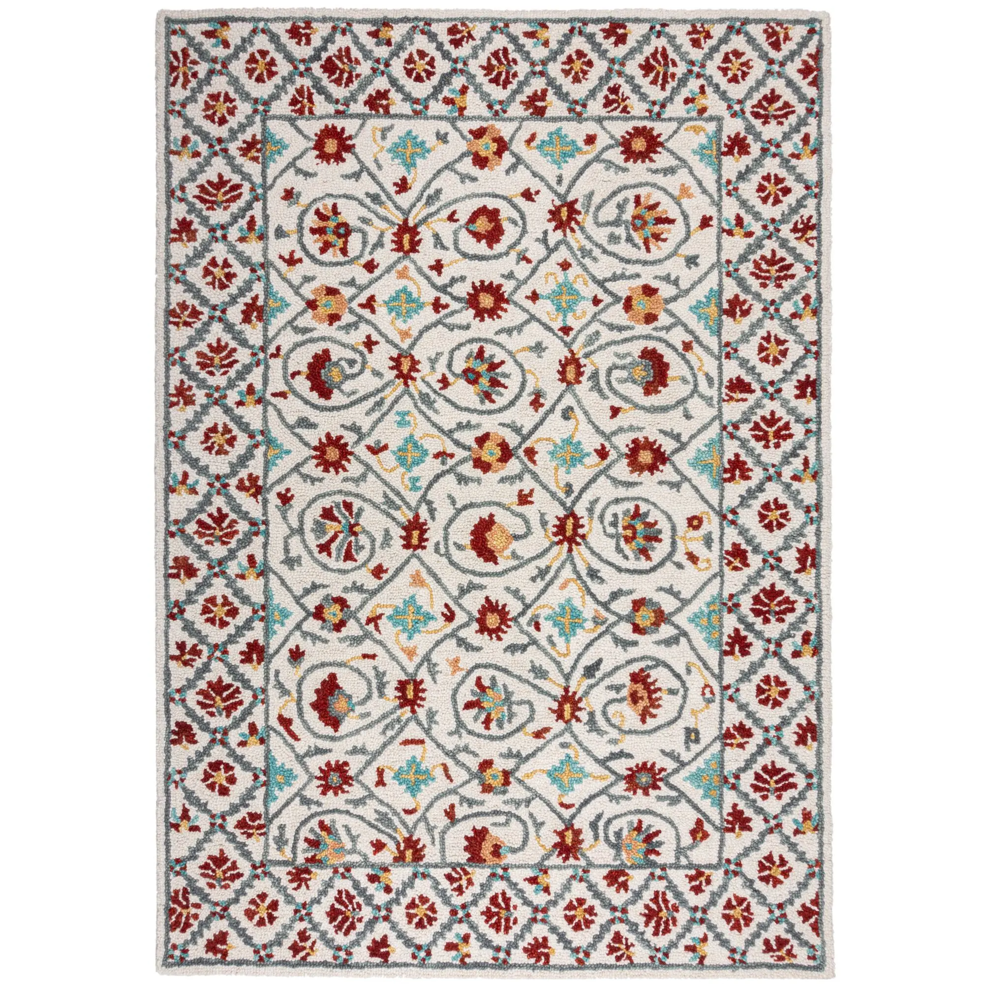 Flair Rugs, Kusový koberec Wool Loop Iris Red/Blue, 160x230, vícebarevná, ložnice