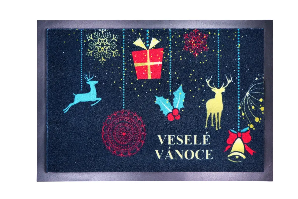 Mercury Flooring, Rohožka vánoční Veselé Vánoce, 40x60, vícebarevná