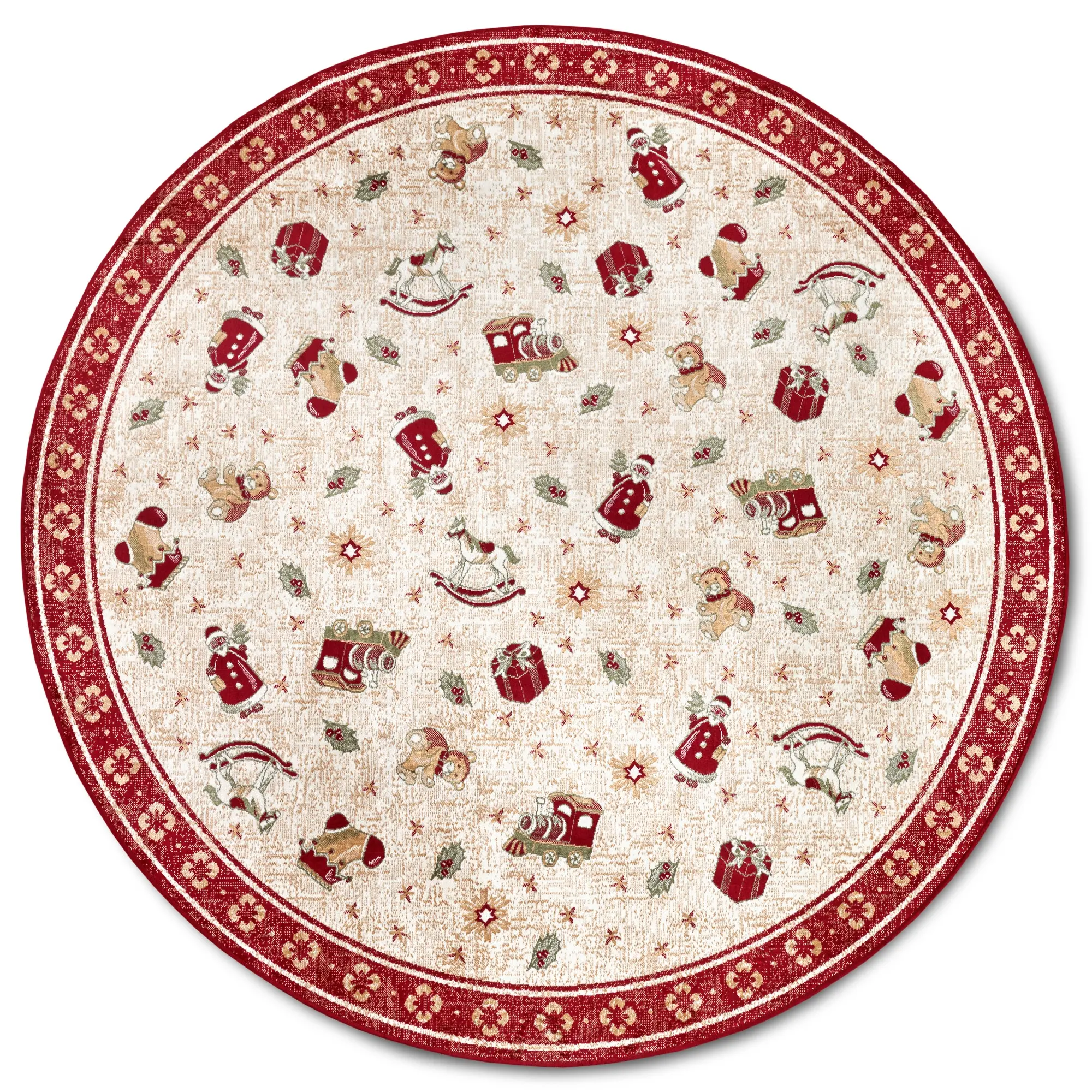Kusový koberec Villeroy & Boch Toy's delight 106217 Red, Multicolor kruh Kruh Ø 160 cm