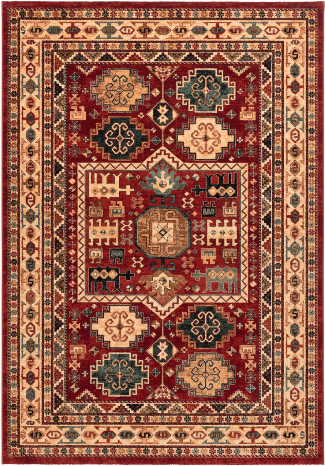 Osta, Kusový koberec Kashqai (Royal Herritage) 4306 300, 120x170, červená, chodba / předsíň