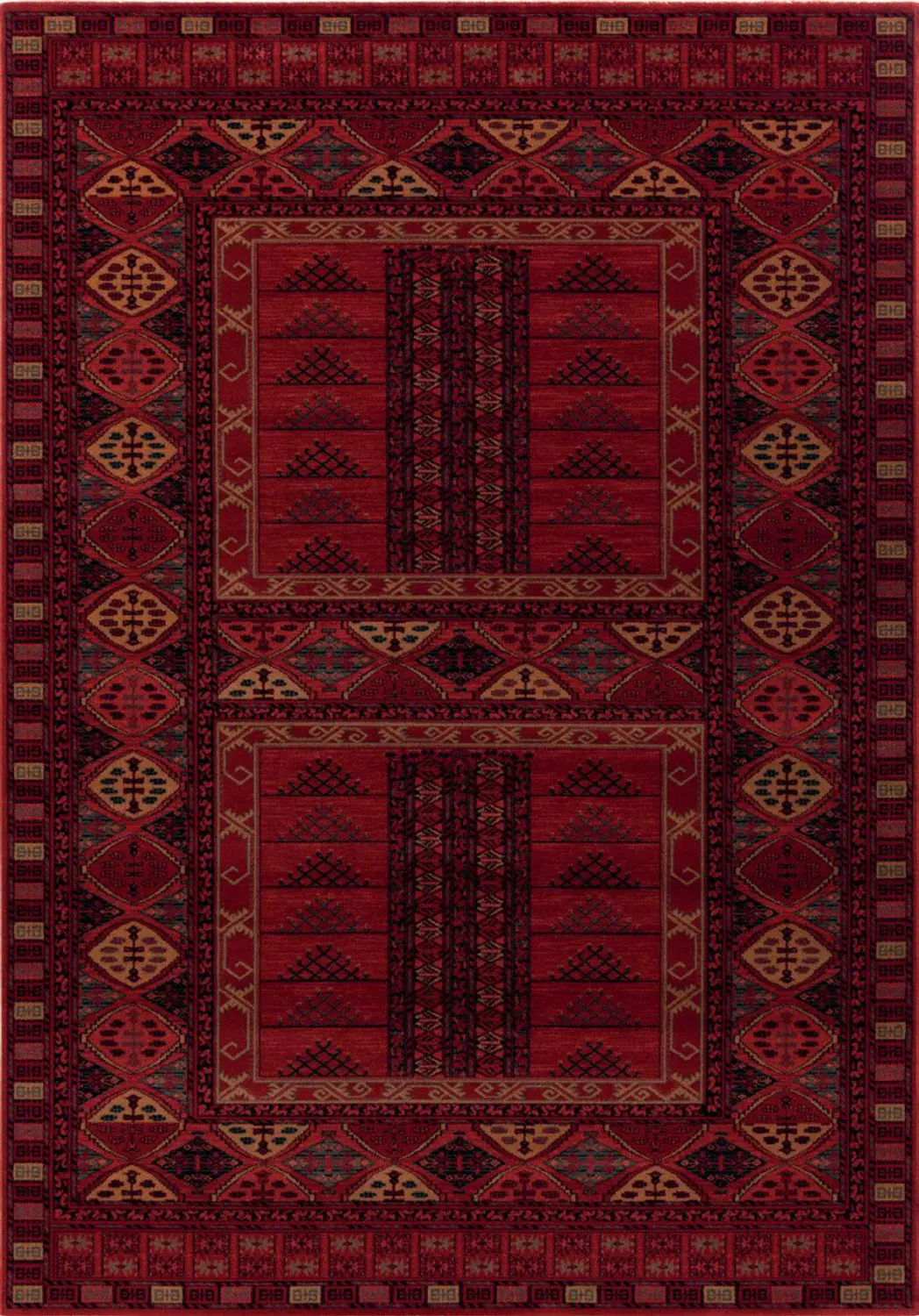 Osta, Kusový koberec Kashqai (Royal Herritage) 4346 300, 240x300, červená, chodba / předsíň