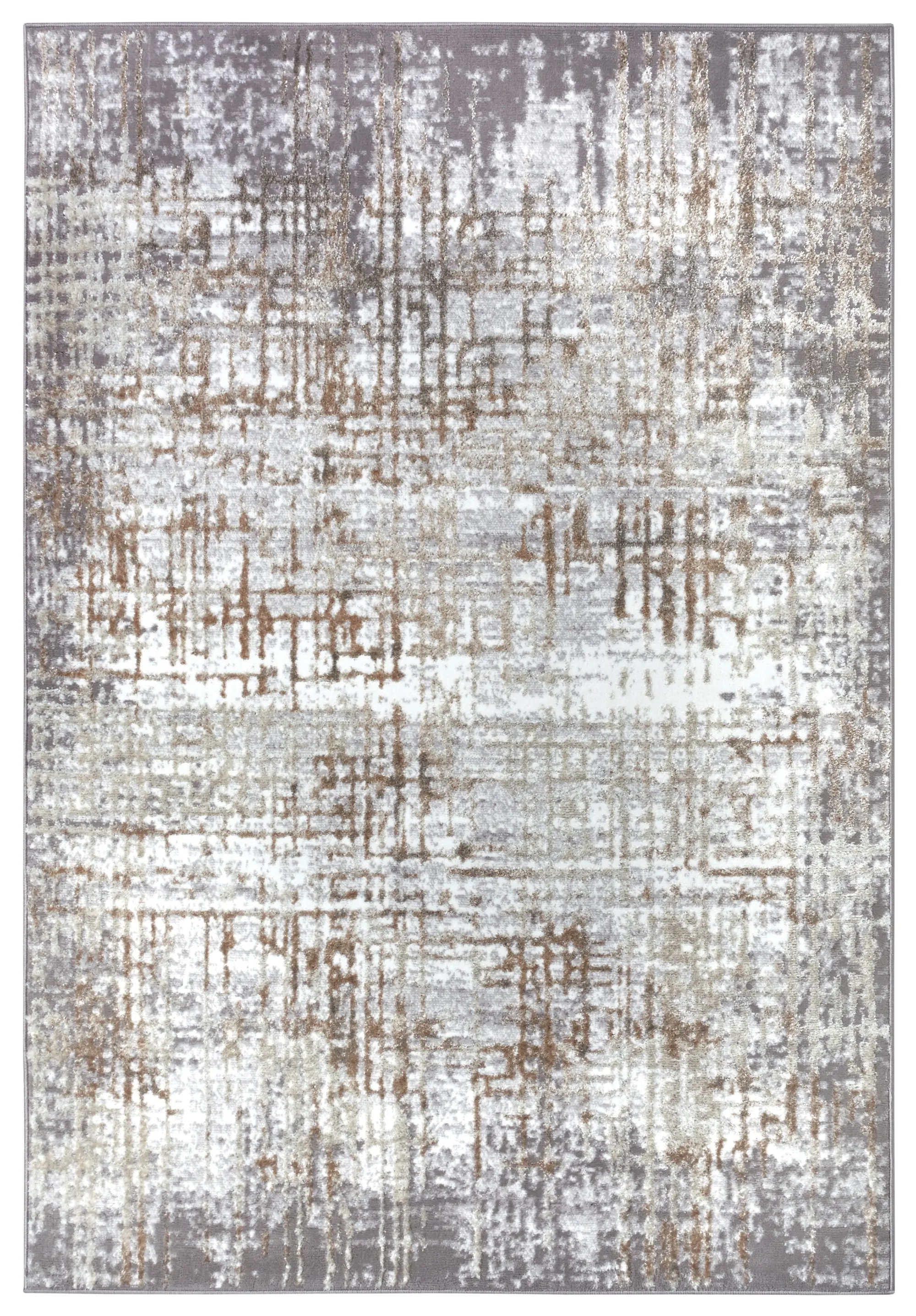 Kusový koberec Shine 105925 Abstract Cream Grey 200x280 cm