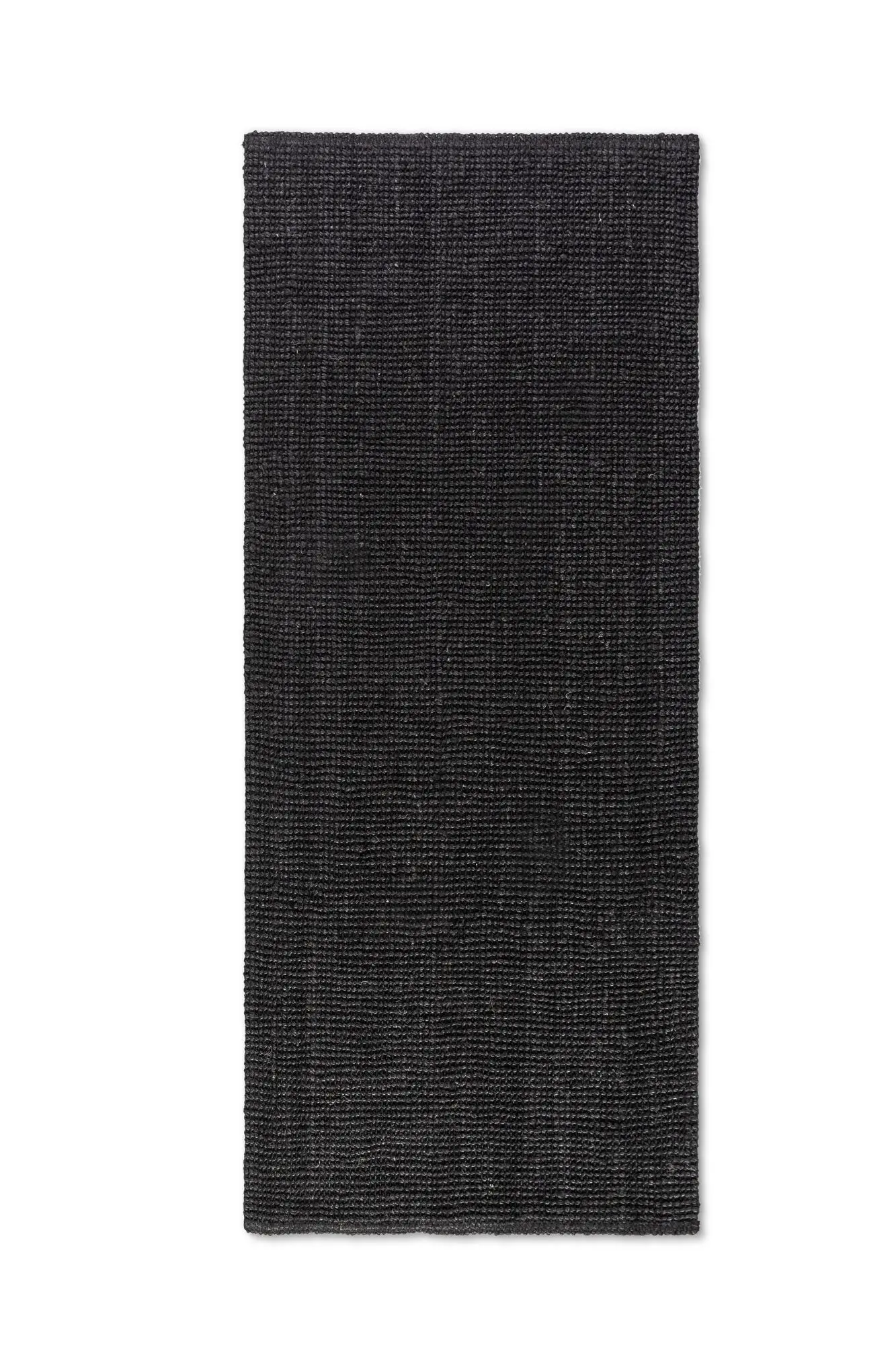 Hanse Home, Běhoun Bouclé Jute 105976 Black, 80x200, černá, chodba / předsíň