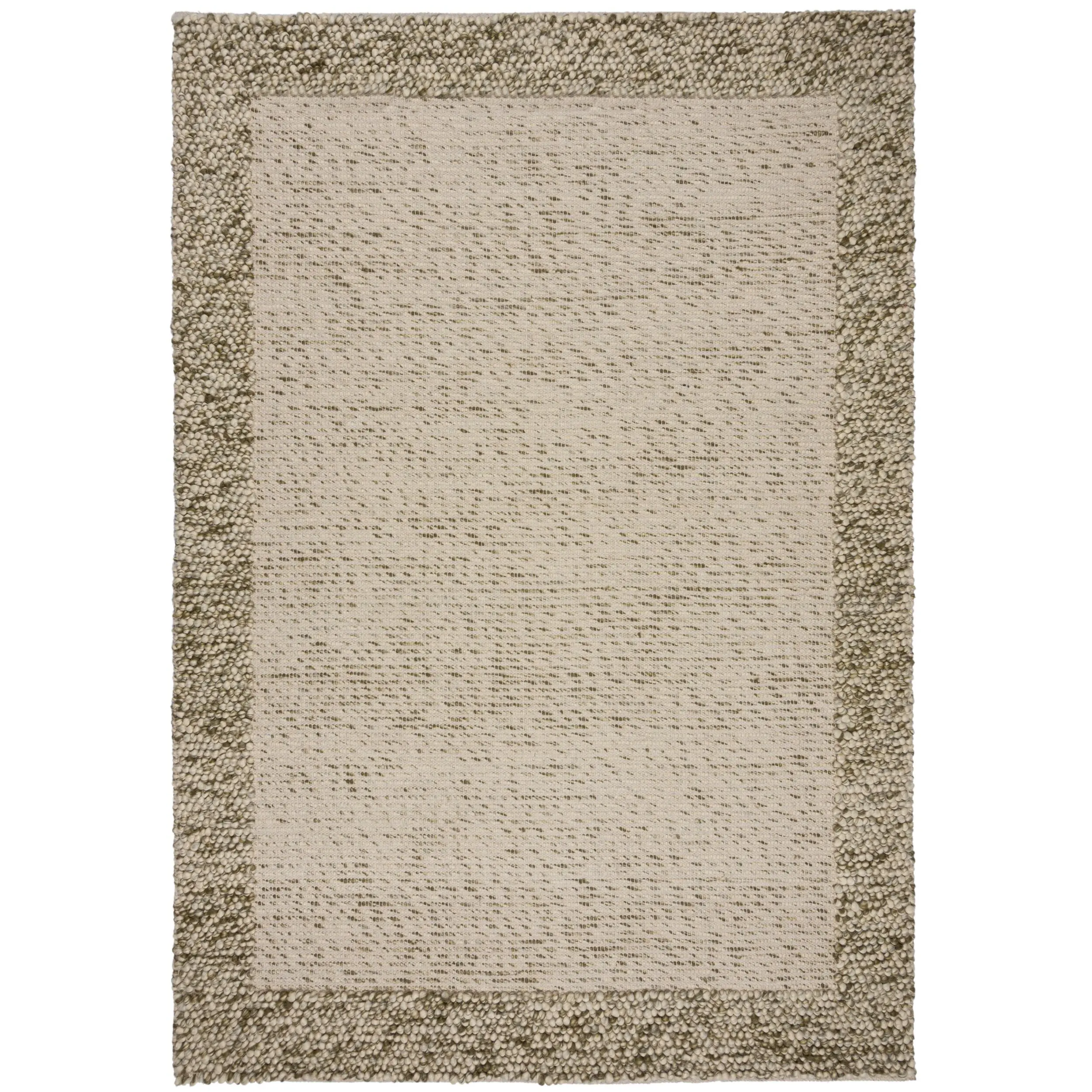 Flair Rugs, Kusový koberec Bobble Wool Green,