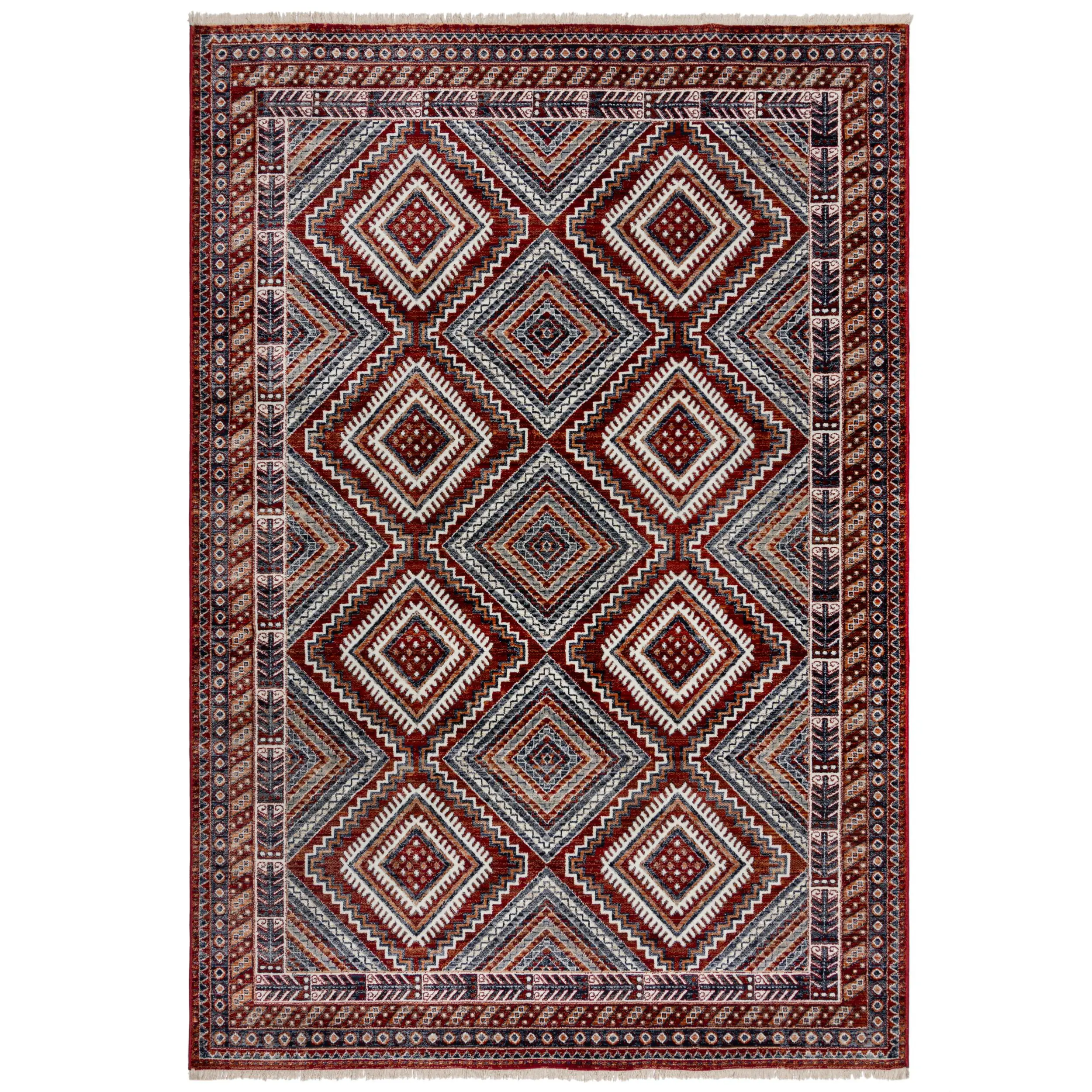 Flair Rugs, Kusový koberec Cooper Babylon Traditional Red, 200x300, červená, ložnice