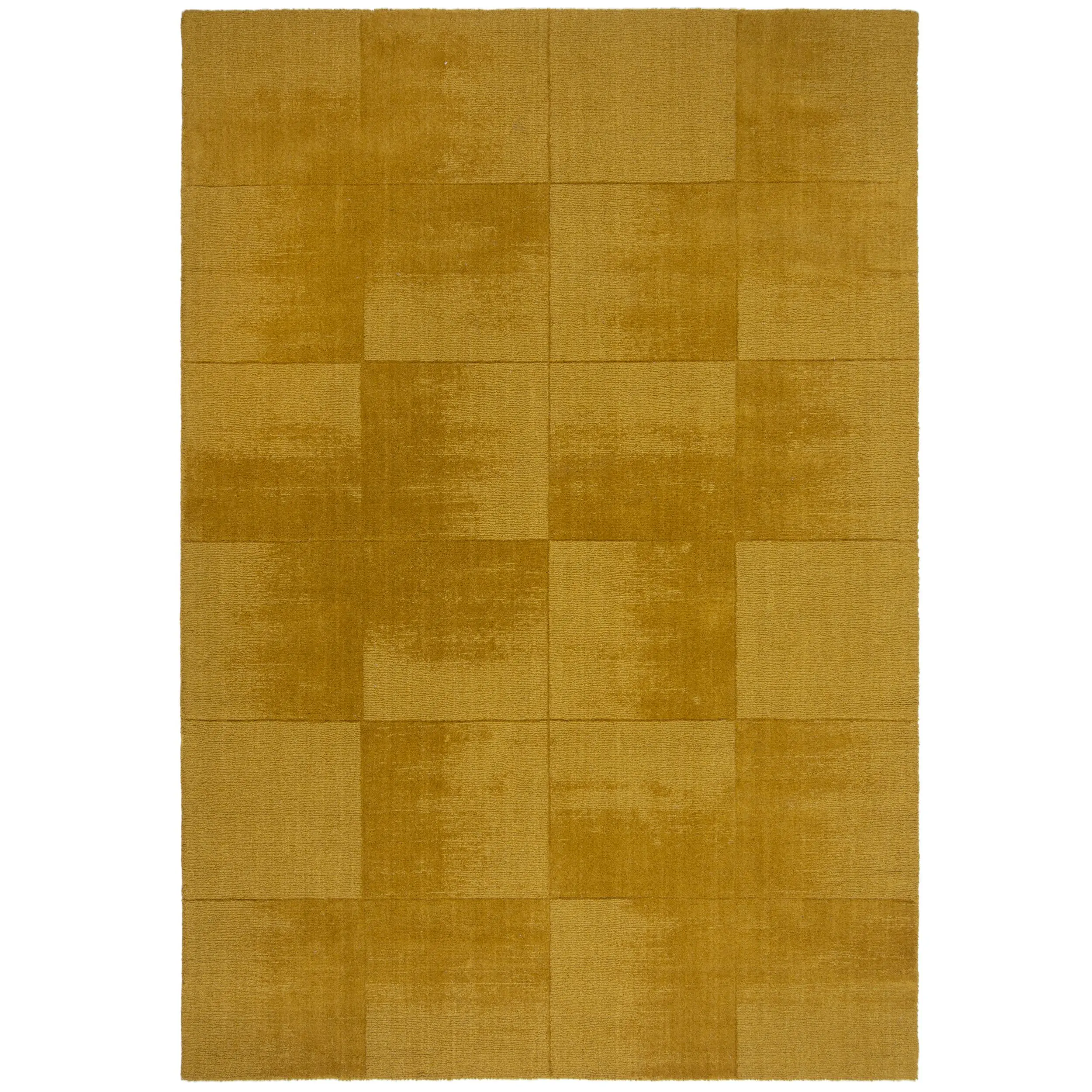Flair Rugs, Kusový koberec Demi Check Ombre Yellow, 200x290, žlutá, ložnice