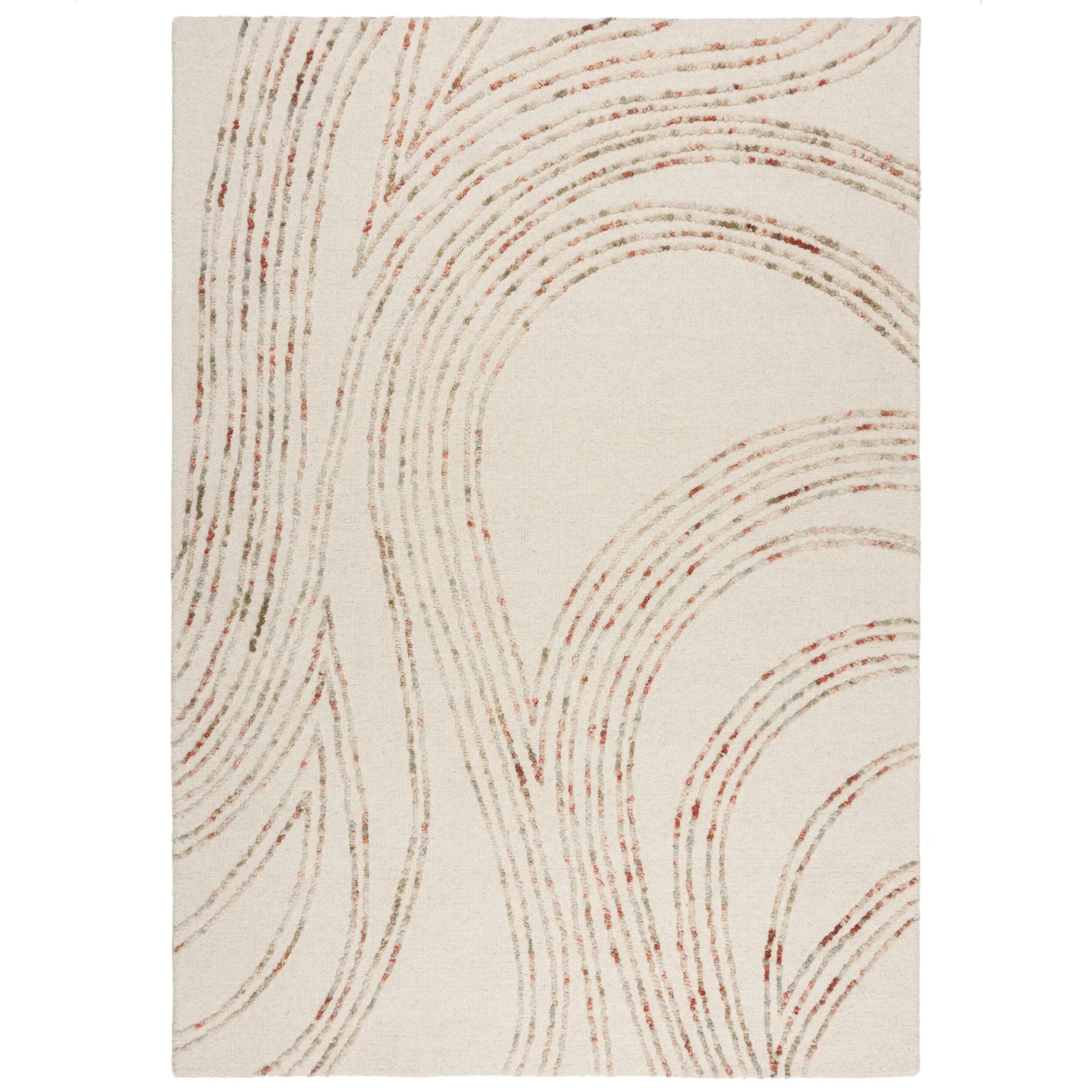 Flair Rugs, Kusový koberec Memphis Abstract Swirl Natural/Orange,