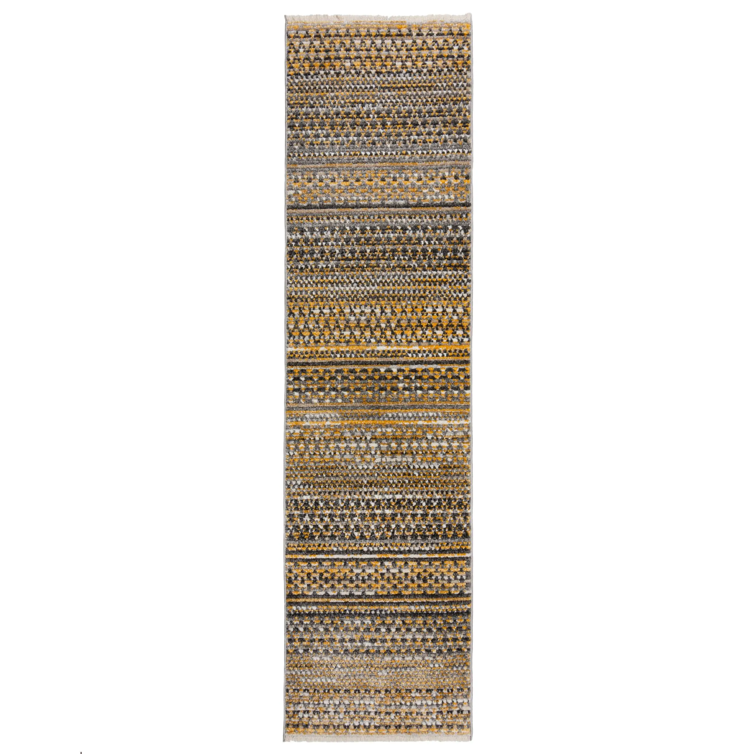 Flair Rugs, Běhoun Santiago Camino Yellow, 60x230, žlutá, ložnice