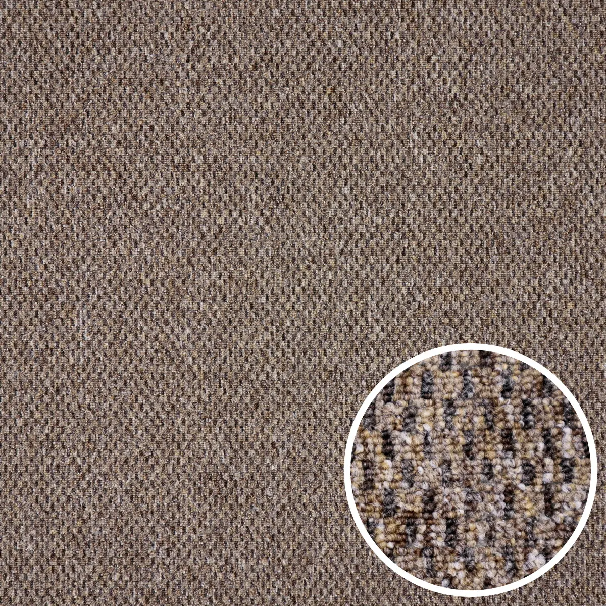 Timzo, Metrážový koberec Rubin 2117 brown, na míru, šíře 4m, hnědá, ab (mřížka), chodba / předsíň