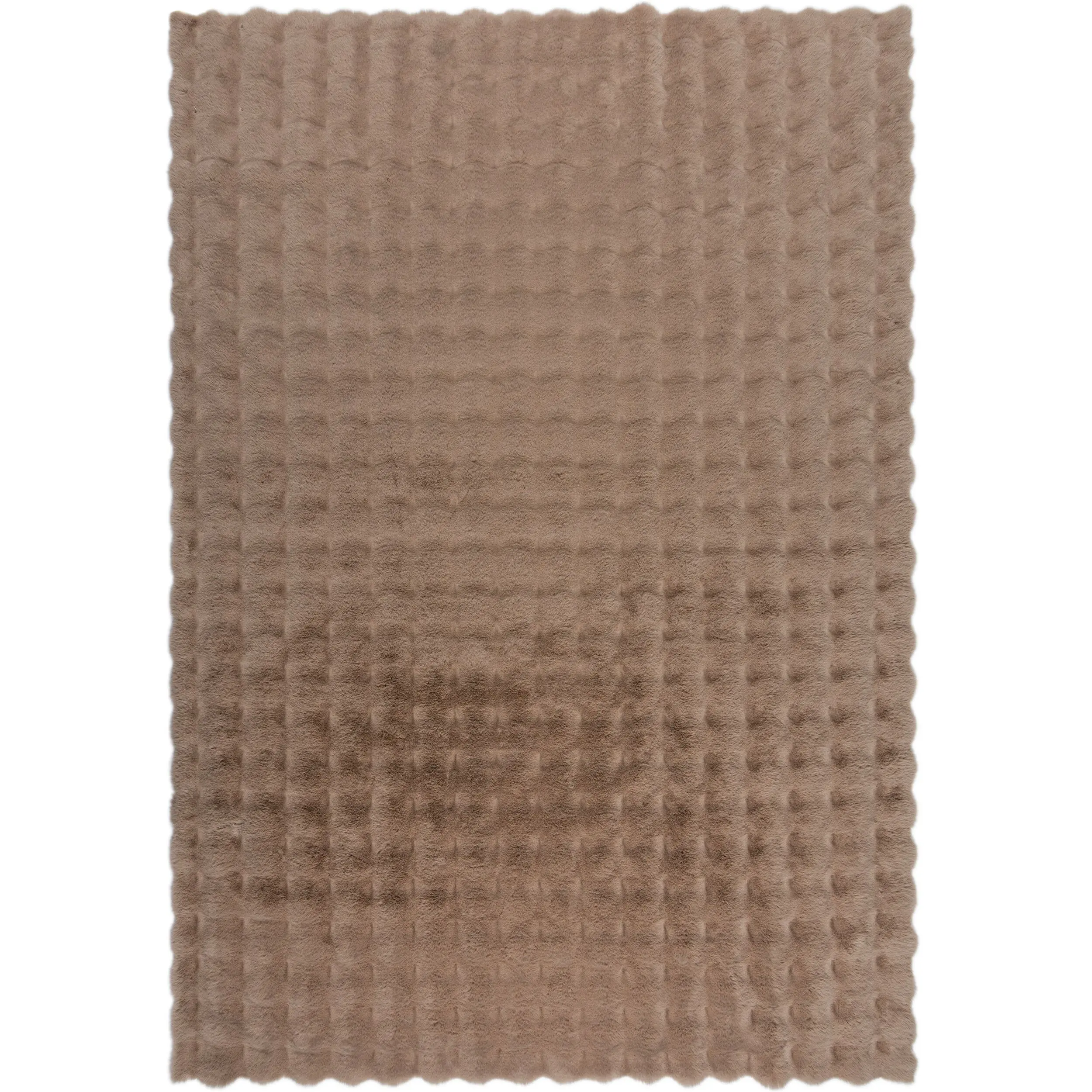 Kusový koberec Waffle Faux Fur Taupe 180x290 cm
