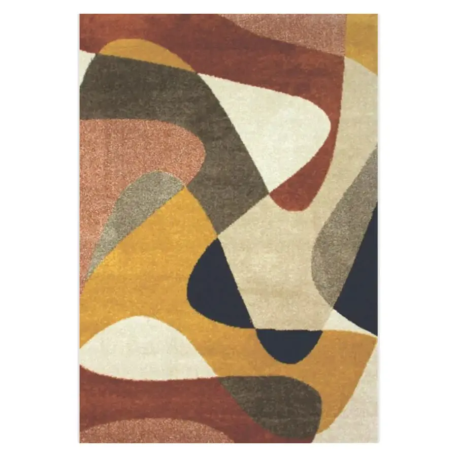 Spoltex, Kusový koberec Achat 618 Rust cream, 80x150, vícebarevná, obývací pokoj