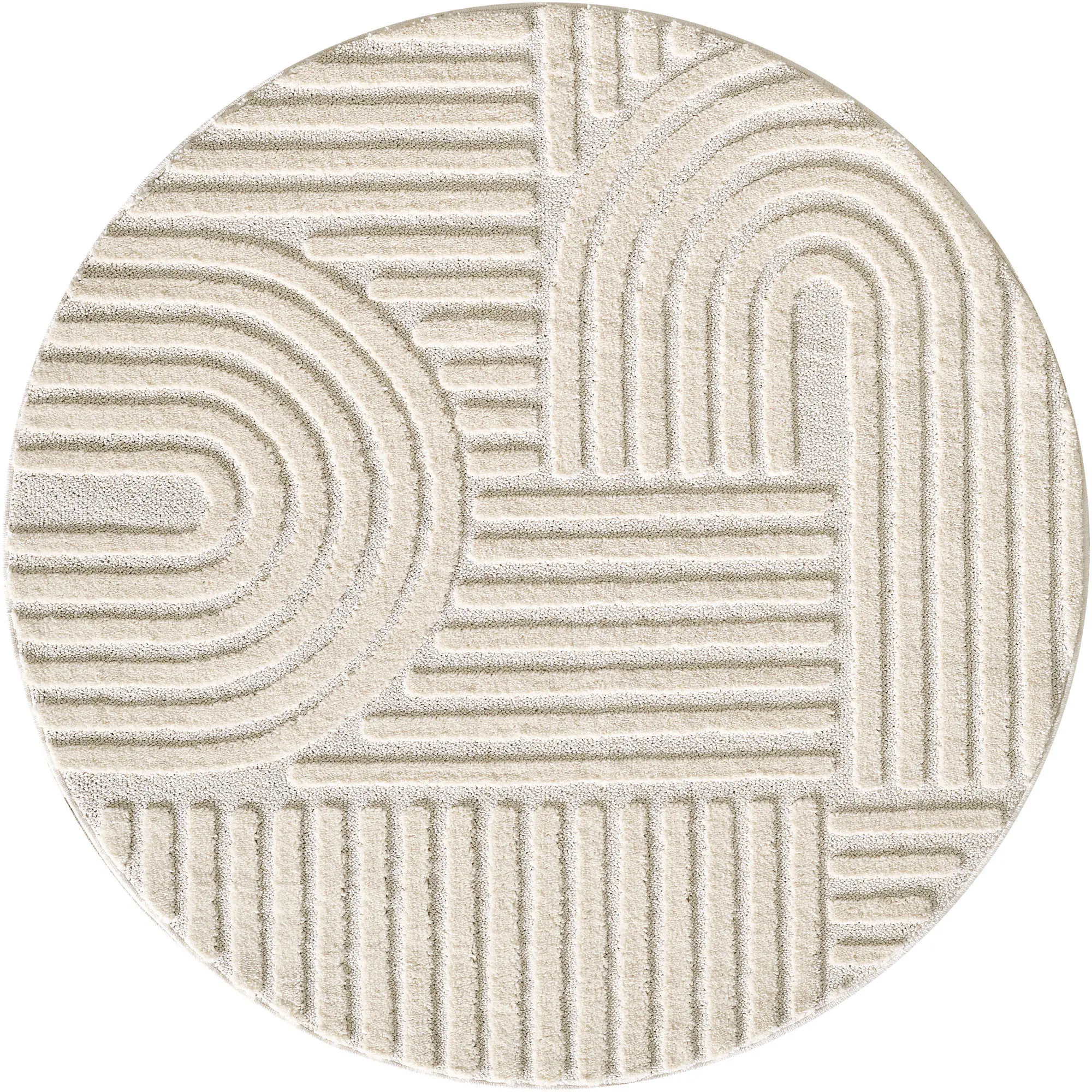 Kusový koberec Art 1121 Cream kruh