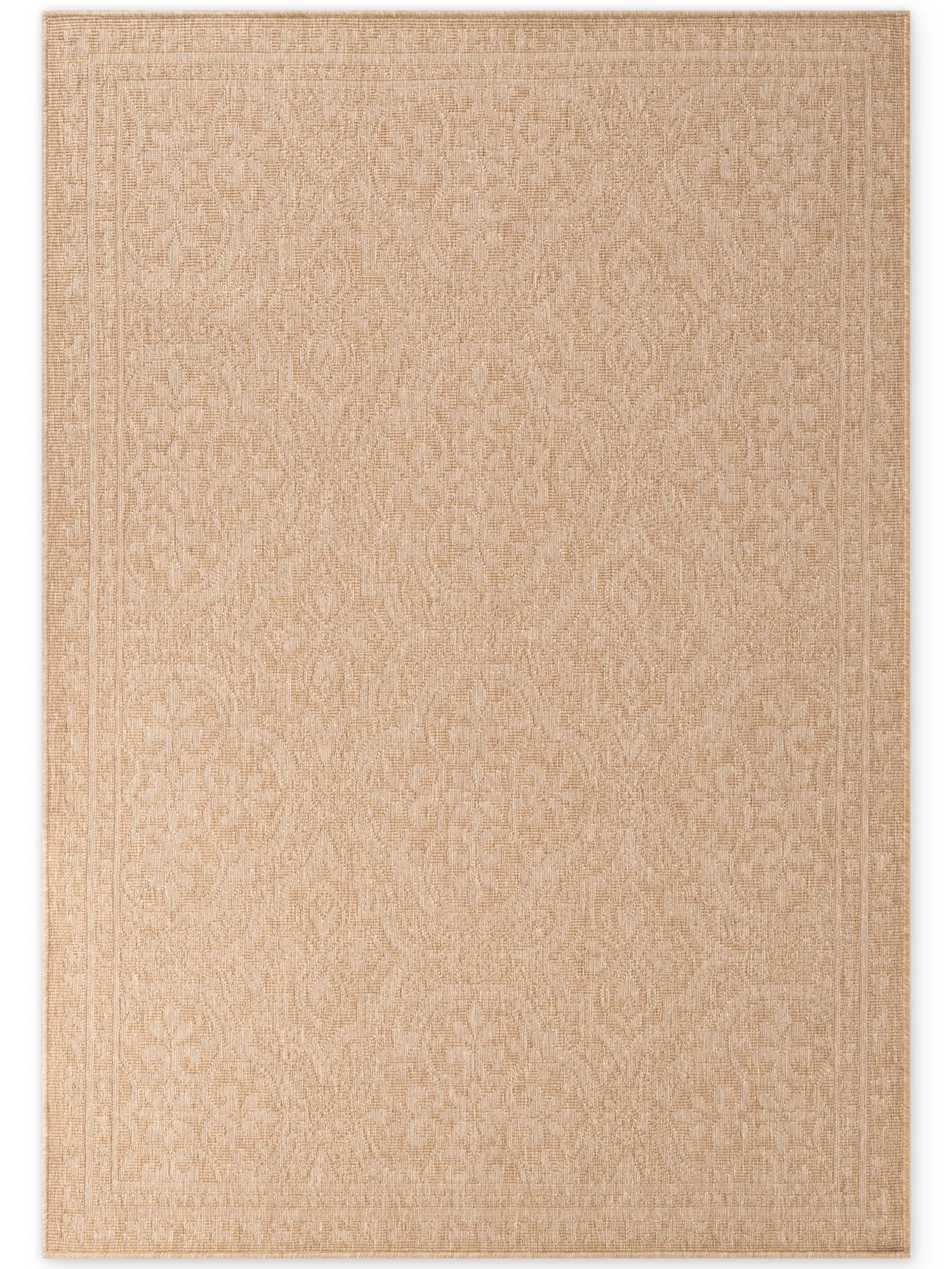 NORTHRUGS, Kusový koberec Duet Rosel 106252 Beige/White - na ven i na doma,