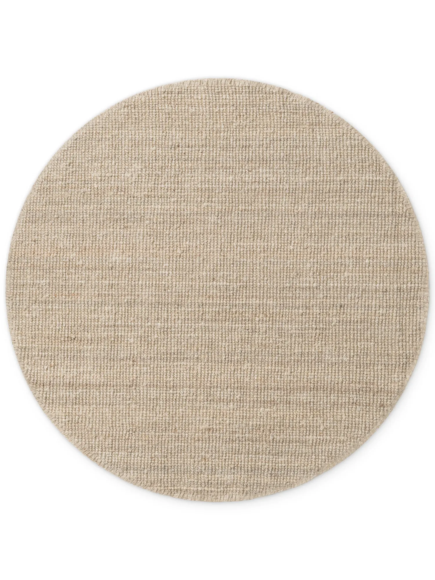 Koberec Hanse Home Bouclé Jaipur naturální / béžový / bílý kruh