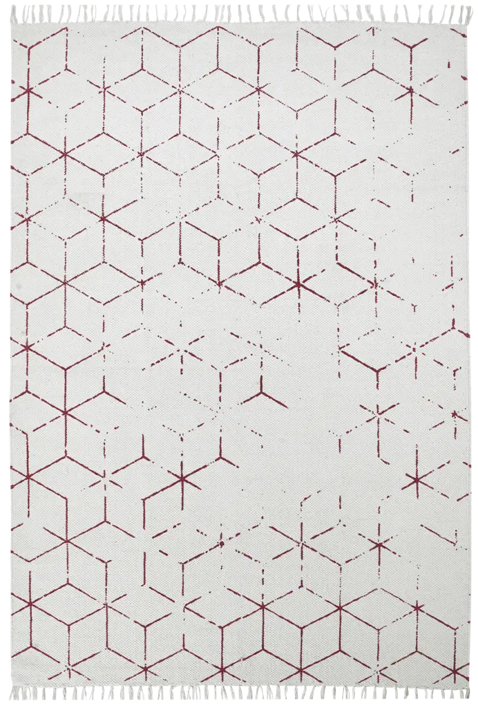 Obsession, AKCE: 80x150 cm Ručně tkaný kusový koberec Stockholm 342 FUCHSIA, bílá, obývací pokoj