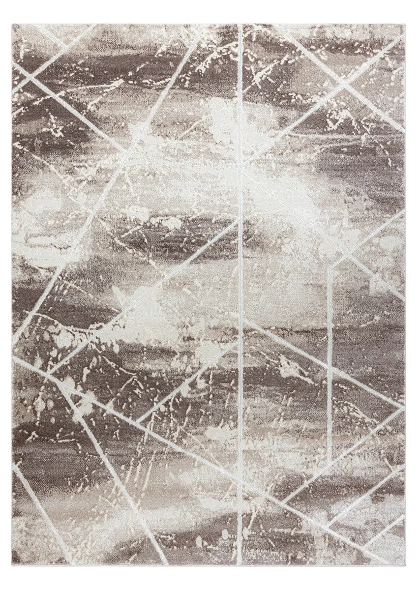 Dywany Łuszczów, AKCE: 120x170 cm Kusový koberec Core 1818 Geometric ivory/white, béžová, chodba / předsíň