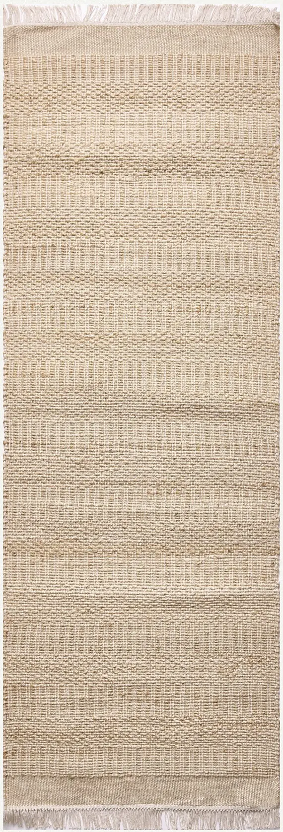 Diamond Carpets India, Ručně vázaný kusový koberec Clover J 22 Natural, 80x150, béžová, chodba / předsíň