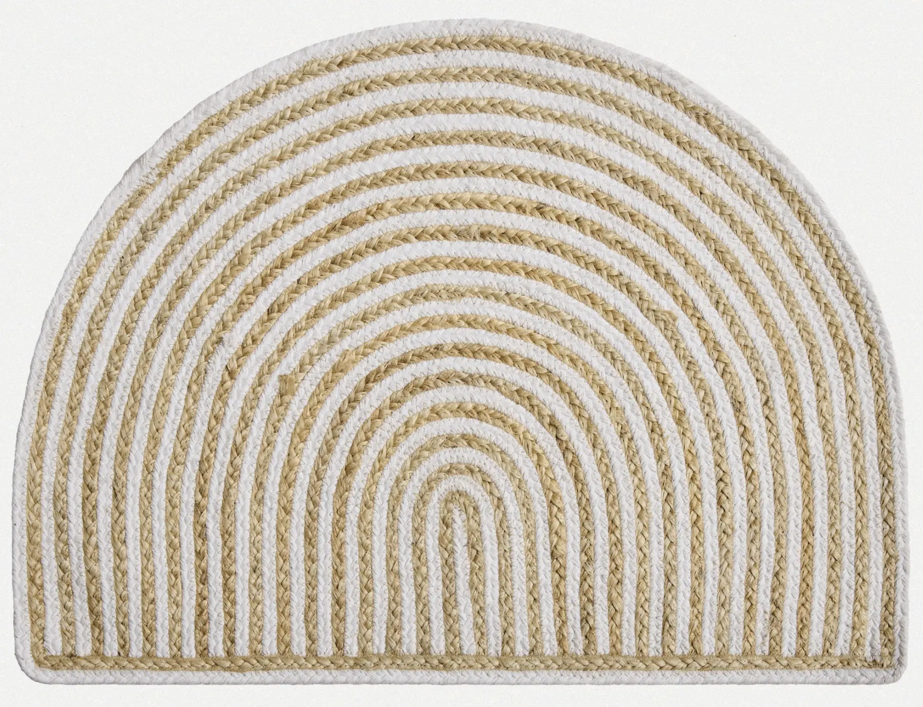 Diamond Carpets India, Ručně vázaná rohožka Elva J-42 Natural, 50x80, béžová, chodba / předsíň
