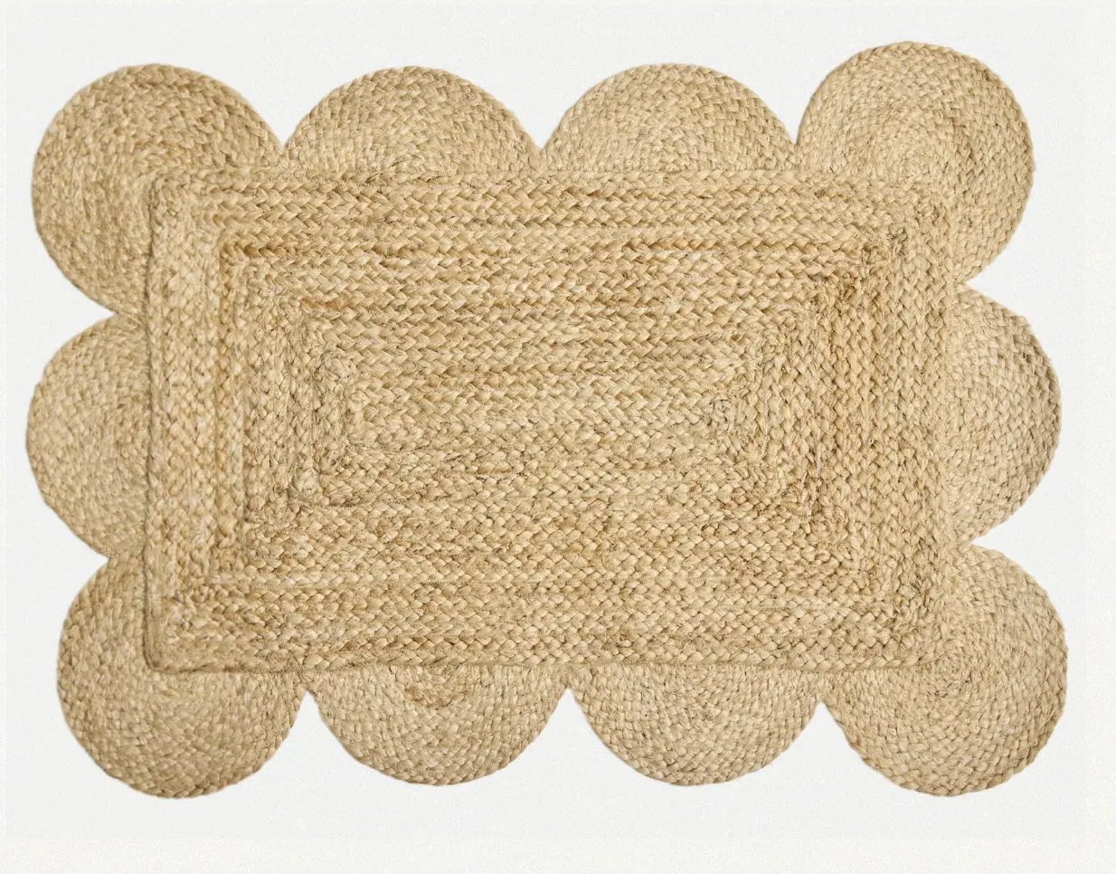 Diamond Carpets India, Ručně vázaná rohožka Orla J-44 Natural, 50x80, béžová, chodba / předsíň