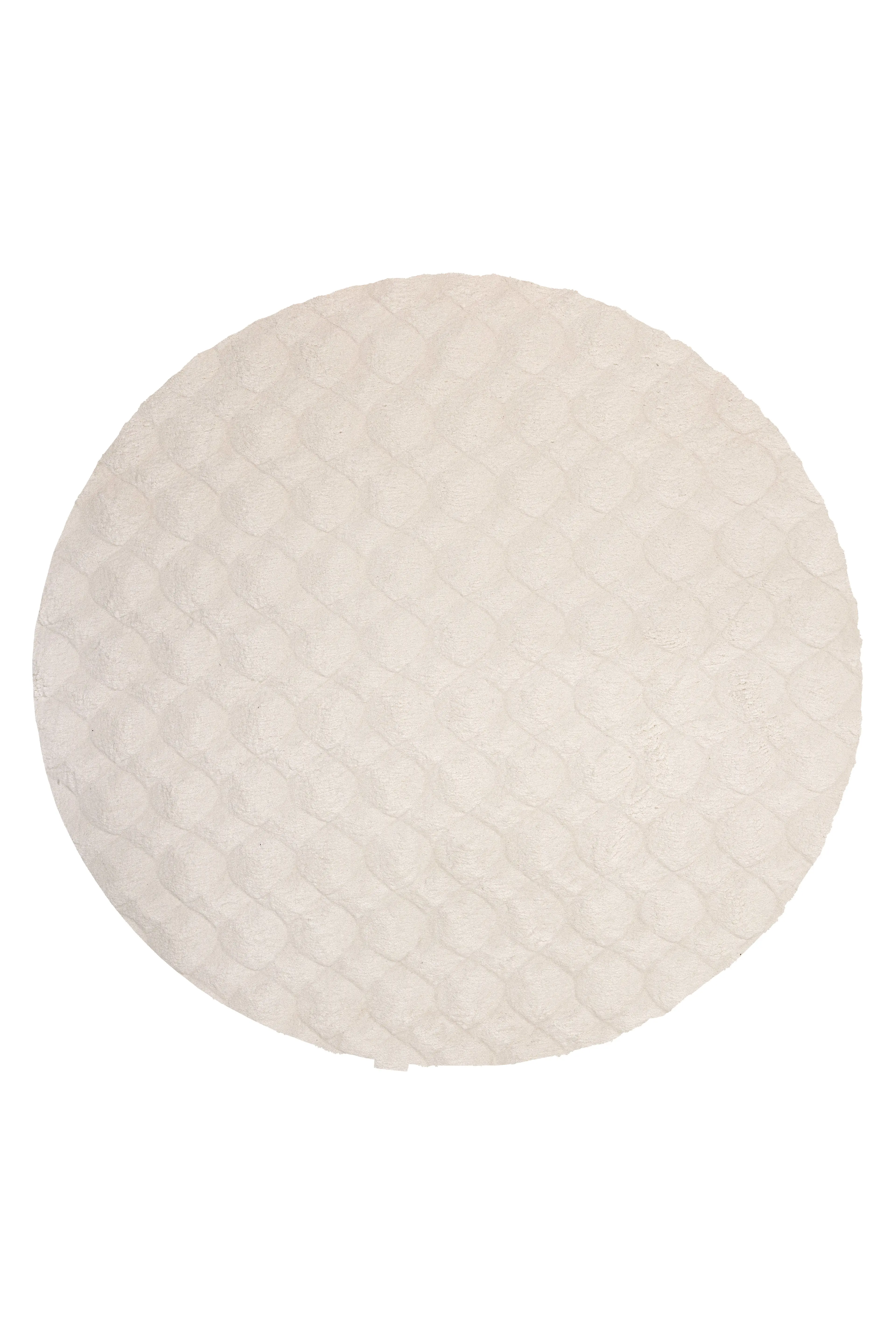 Obsession, Kusový koberec Diamond Cut 800 Cream kruh, 120x120 (průměr) kruh, béžová, ložnice