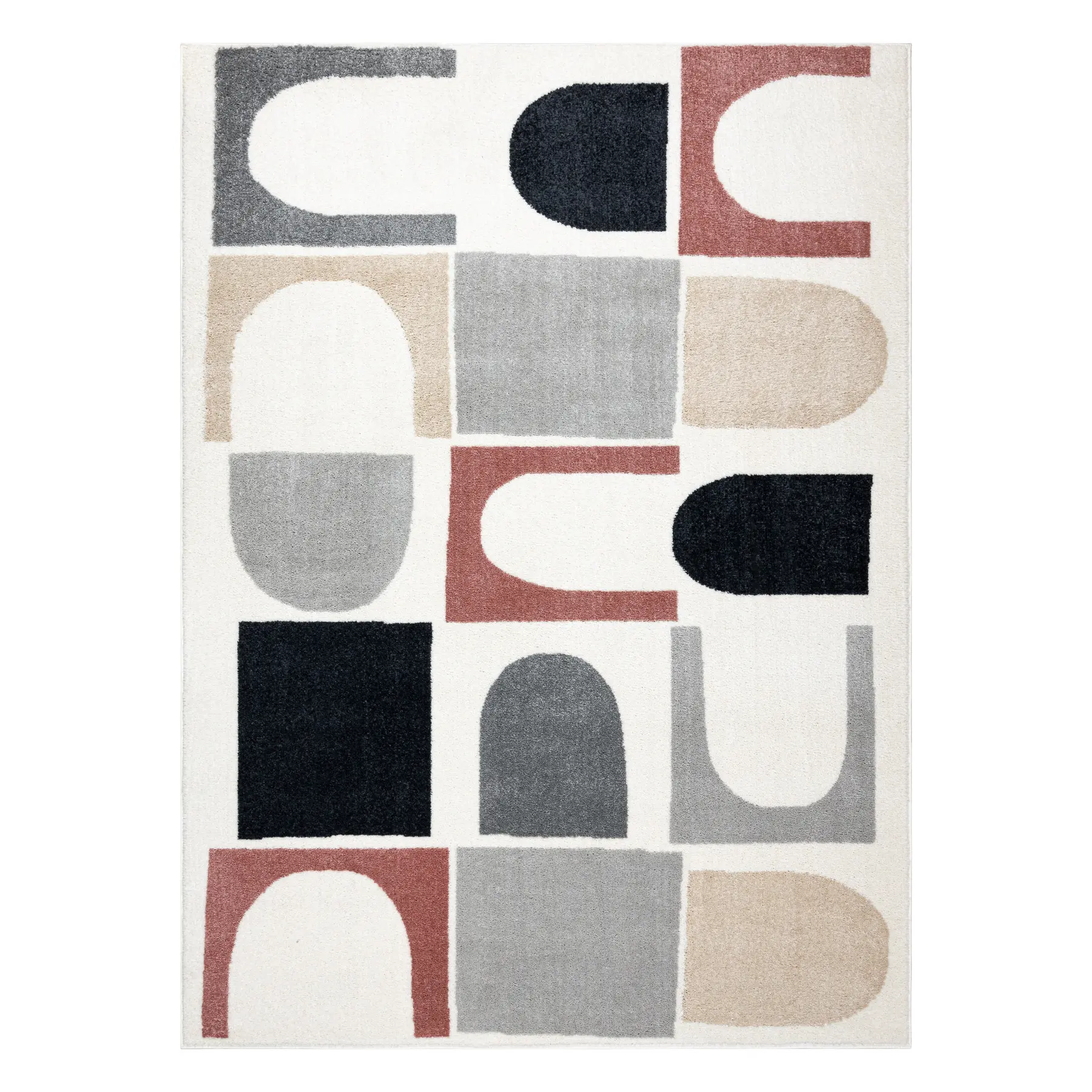 Dywany Łuszczów, Kusový koberec Fusion 0213 white/dark pink, 120x170, vícebarevná, kancelář