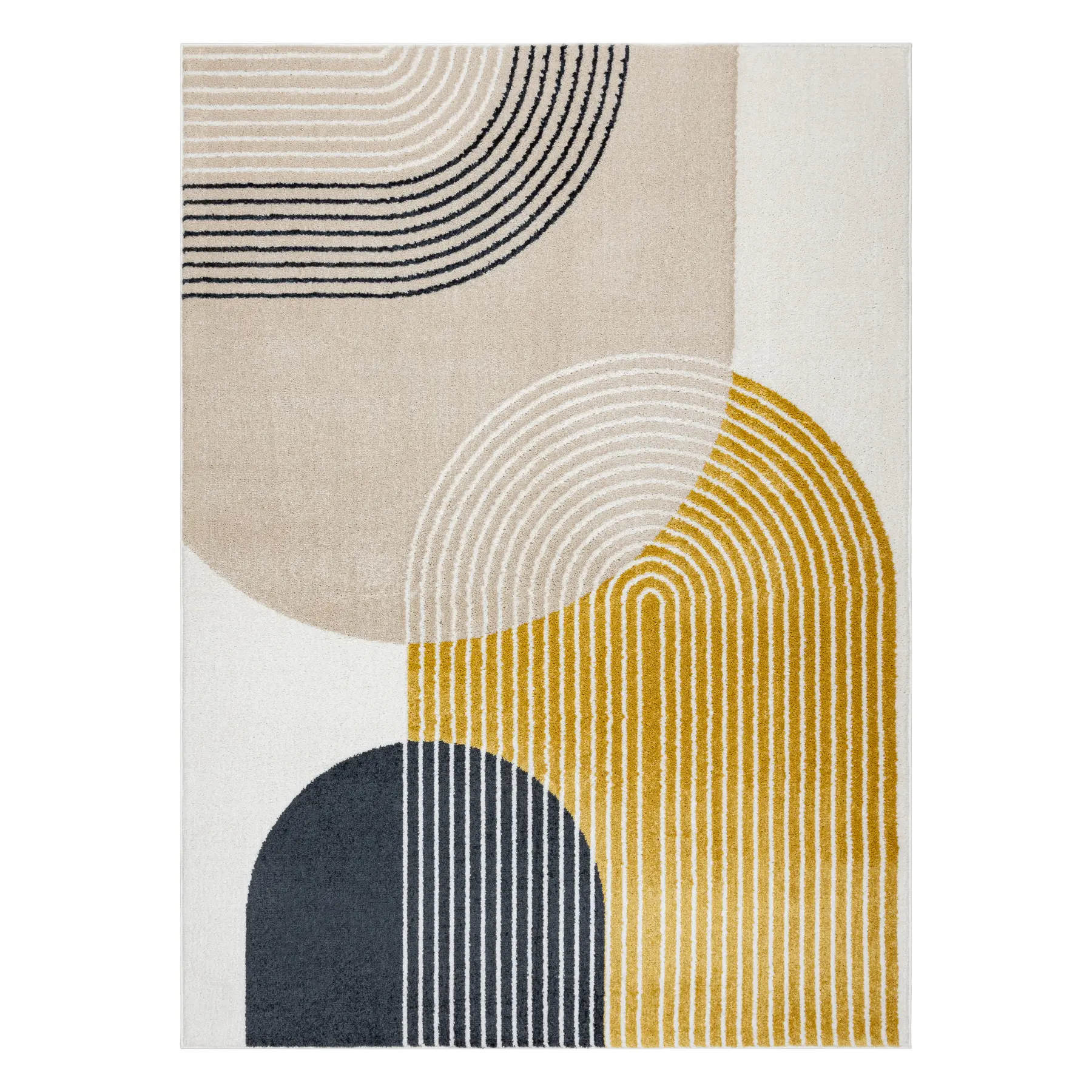 Dywany Łuszczów, Kusový koberec Fusion 0240 cream/yellow, 140x190, vícebarevná, kancelář