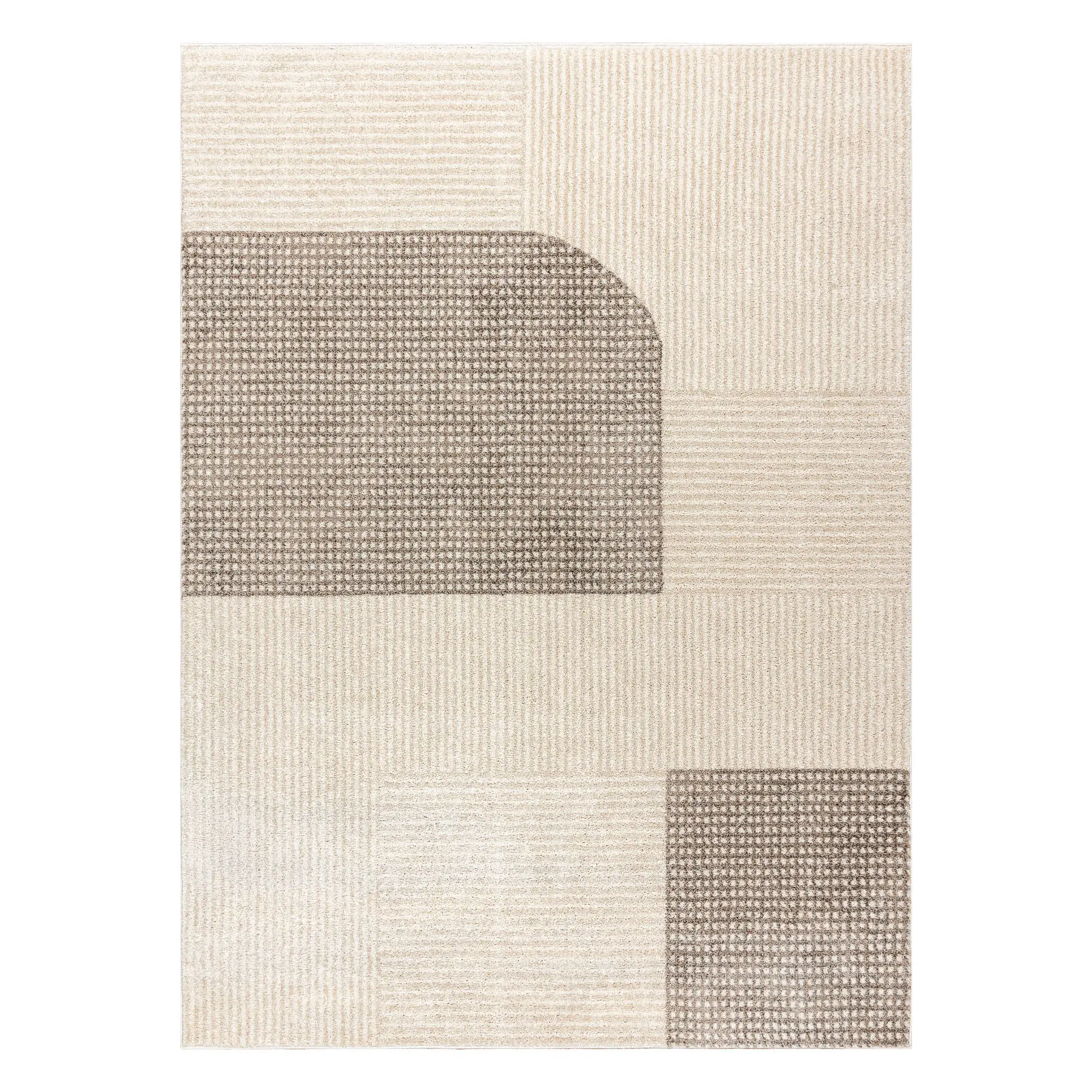 Dywany Łuszczów, Kusový koberec Fusion 0805 cream/beige, 80x150, béžová, kancelář