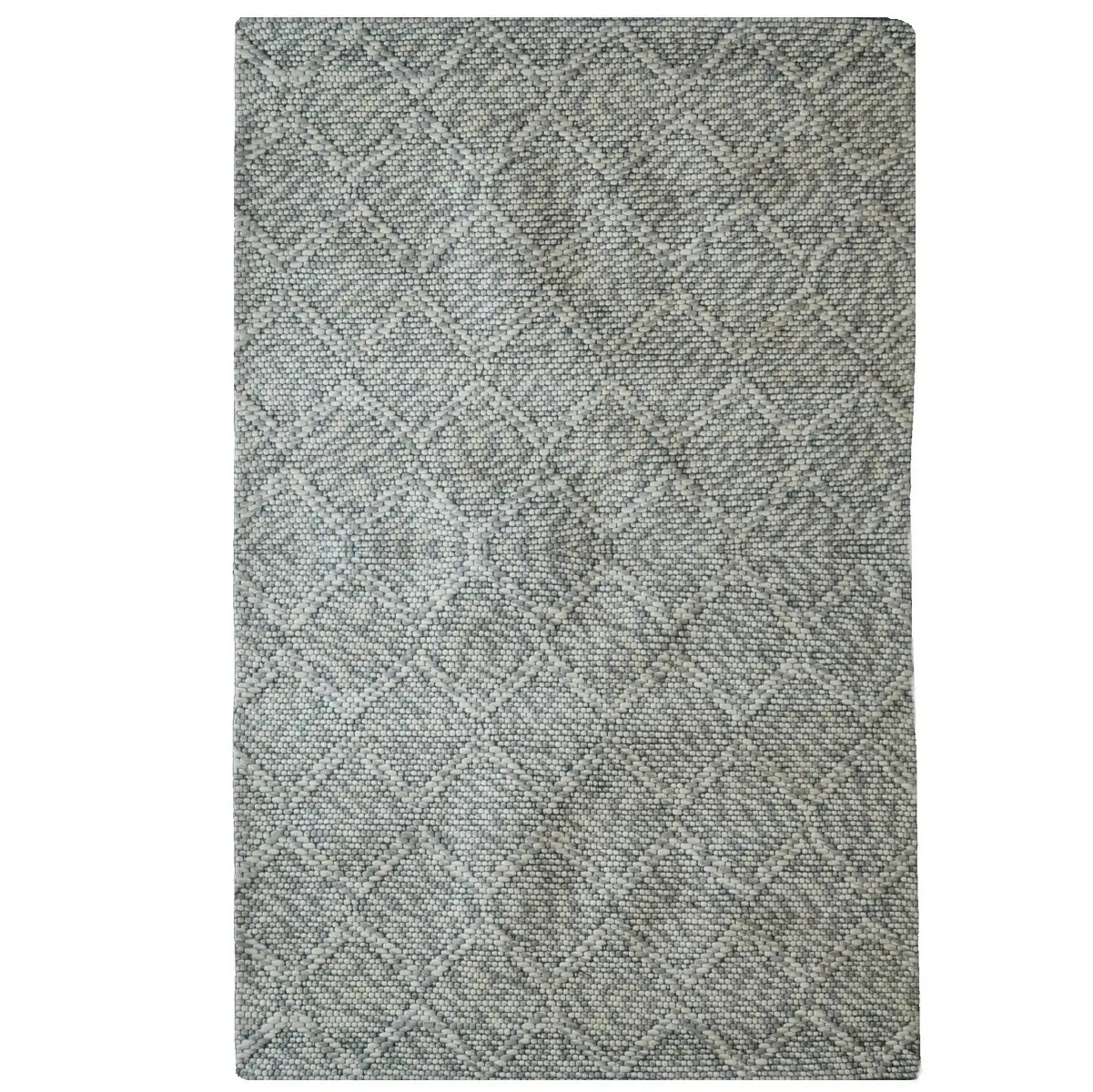 Asra, Kusový ručně tkaný koberec Woolen 4 Grey, 150x240, šedá, ložnice