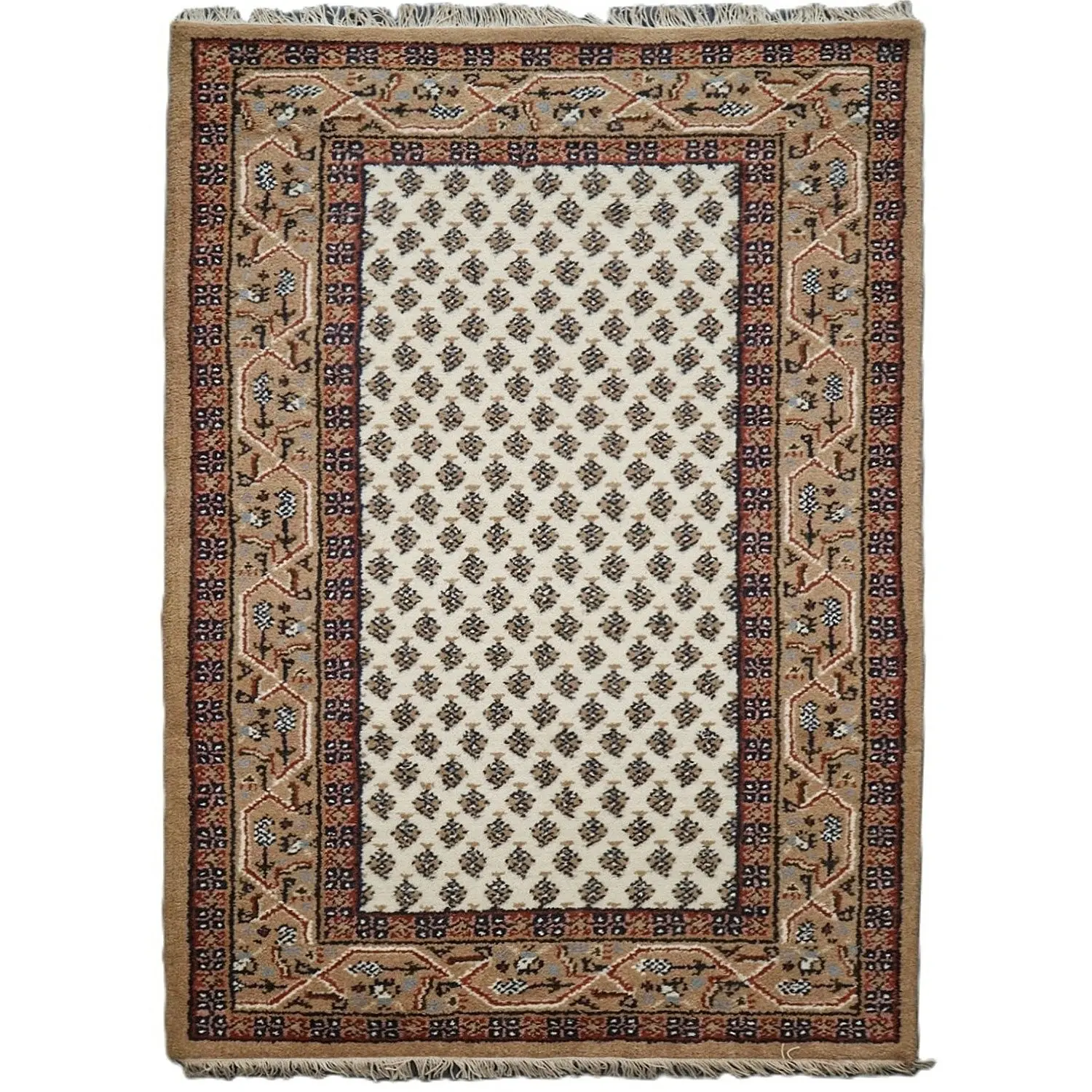 Asra, Kusový ručně tkaný koberec Mir cream, 170x240, béžová, ložnice