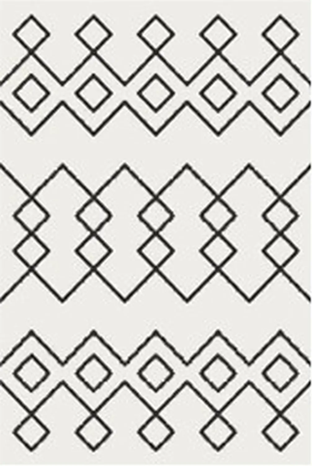 My Flair, Kusový koberec Moroccan Dream weiß kruh, 190x190 (průměr) kruh, černobílá, ložnice