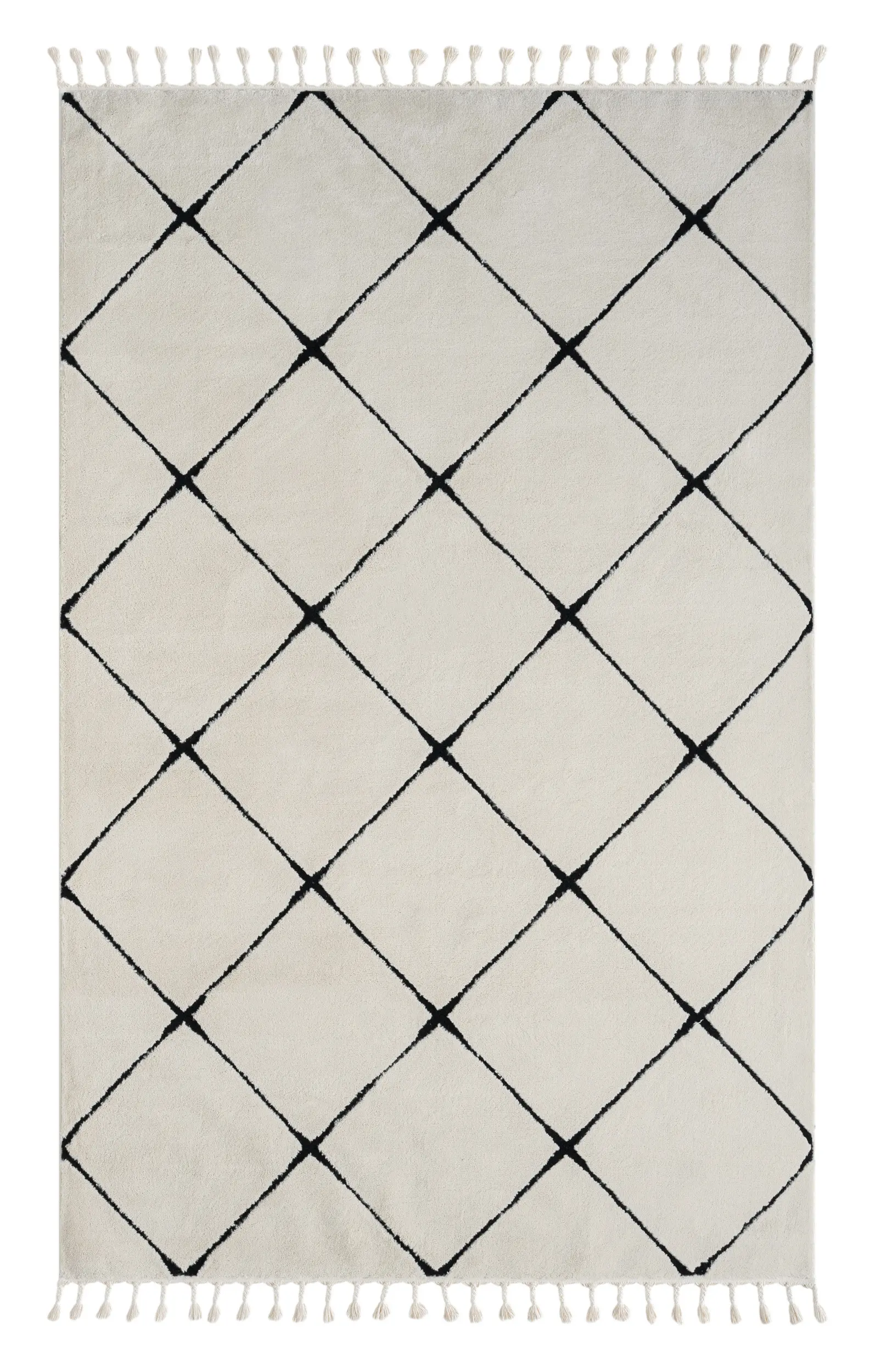 My Flair, Kusový koberec Moroccan Vision weiß, 100x200, černobílá, ložnice