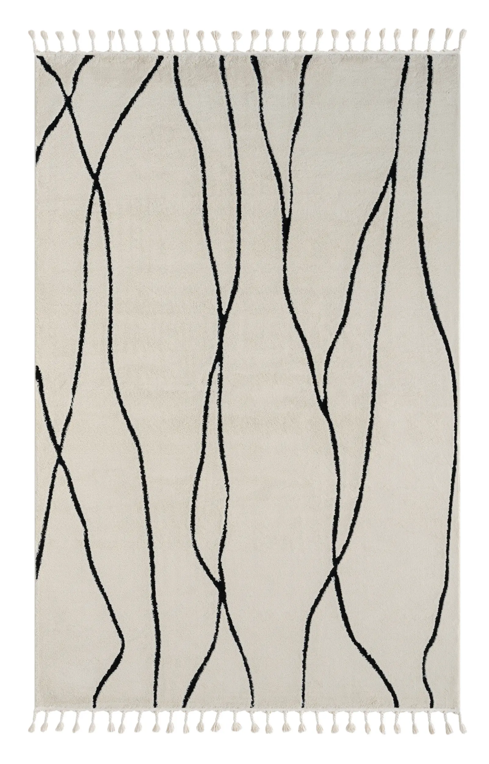 My Flair, Kusový koberec Moroccan Serenity weiß, 100x200, černobílá, ložnice