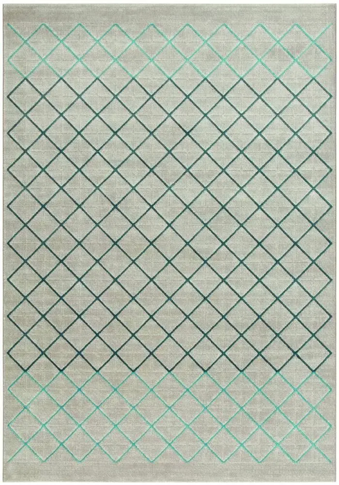 Osta, Kusový koberec Patina Vintage 41015/100, 200x290, zelená, chodba / předsíň