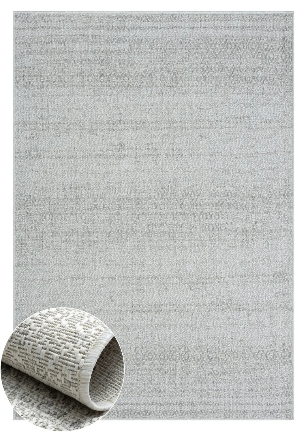 My Flair, Kusový koberec Mirage grau – na ven i na doma, 160x230, šedá, chodba / předsíň