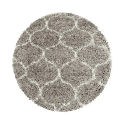 Ayyildiz, DOPRODEJ: 120x120 (průměr) kruh cm Kusový koberec Salsa Shaggy 3201 beige kruh, 120x120 (průměr) kruh, béžová, ložnice