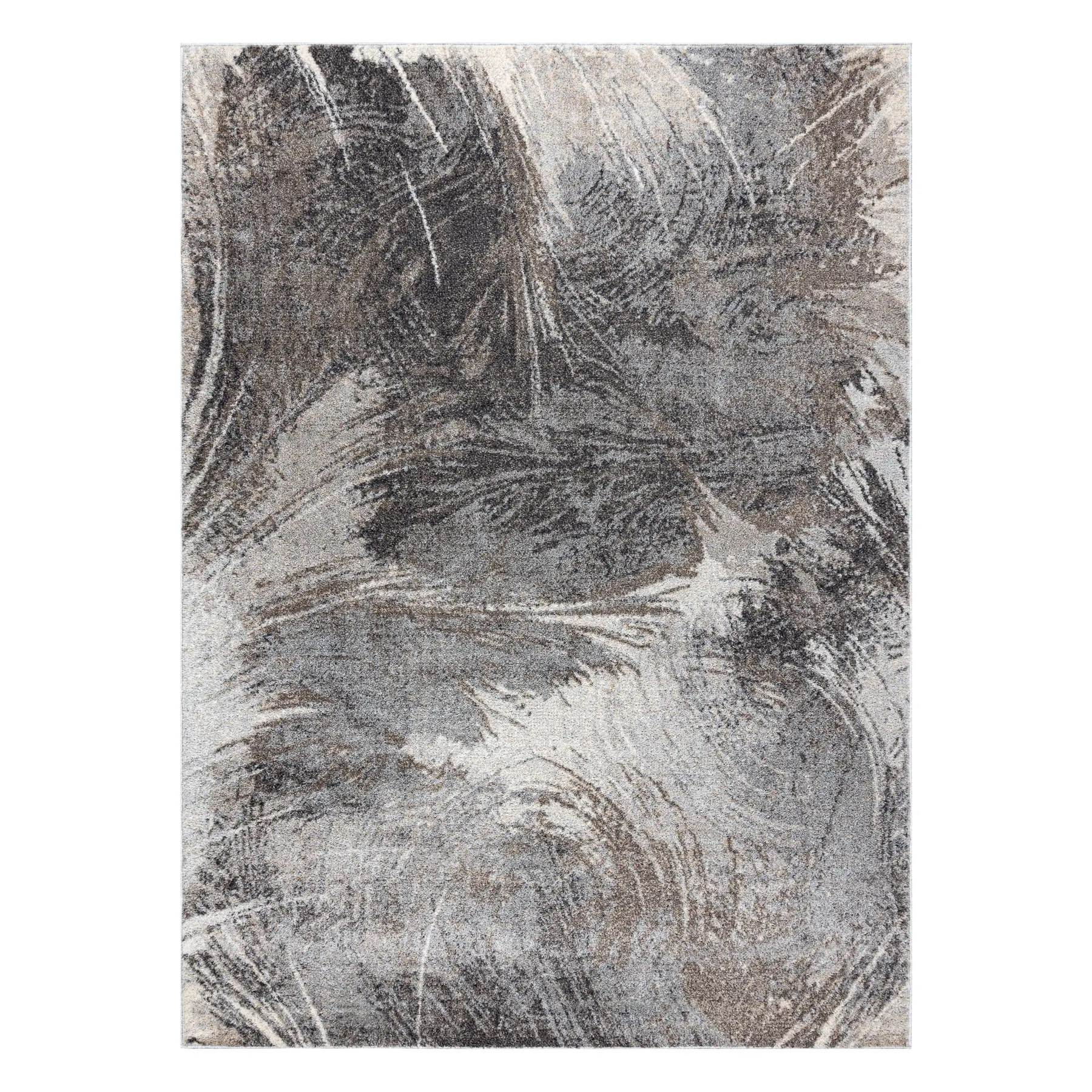Dywany Łuszczów, Kusový koberec Fusion 9617 dark grey/brown, 140x190, šedá, kancelář