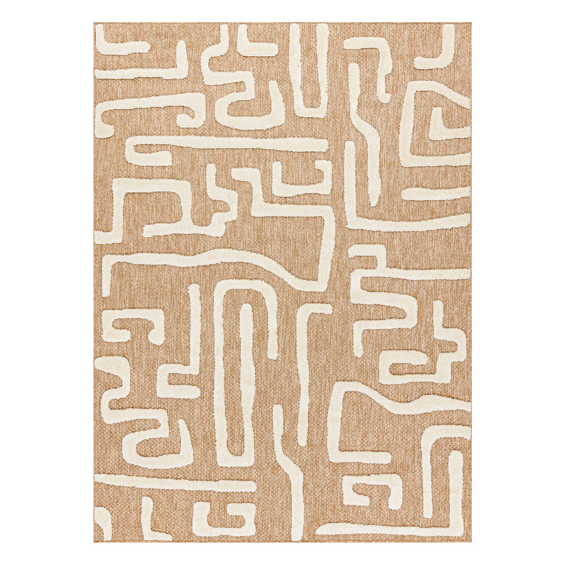 Dywany Łuszczów, Kusový koberec Spark 0711A beige/cream,