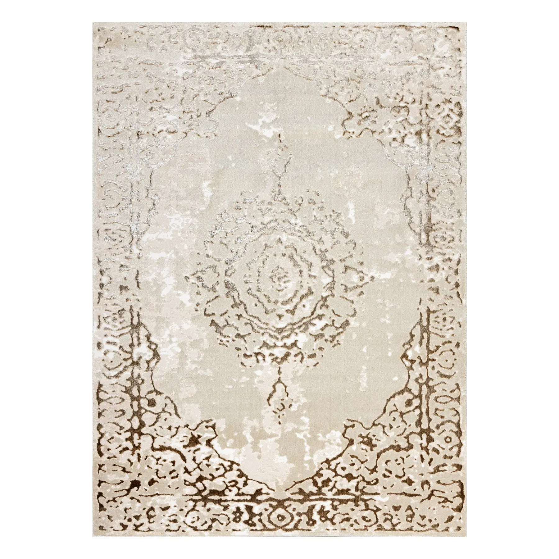 Dywany Łuszczów, Kusový koberec Allure 1961 cream/gold, 160x220, žlutá, kancelář