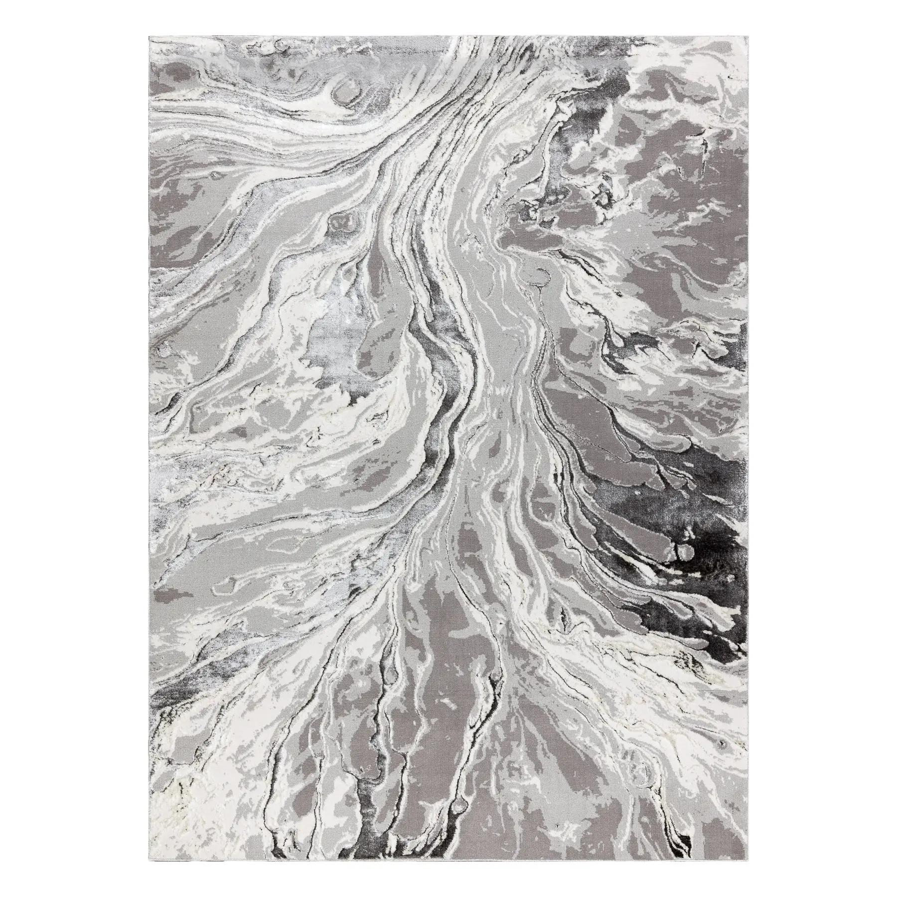 Dywany Łuszczów, Kusový koberec Bliss Z162BZ253 grey/cream, 140x190, šedá, kancelář